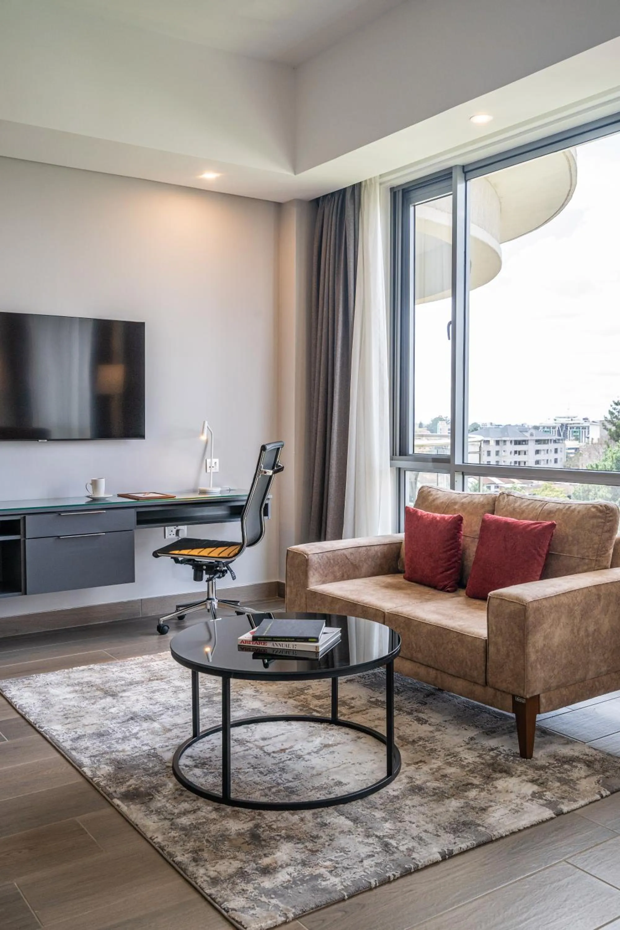 Living room in Dusit Princess Hotel Residences Nairobi