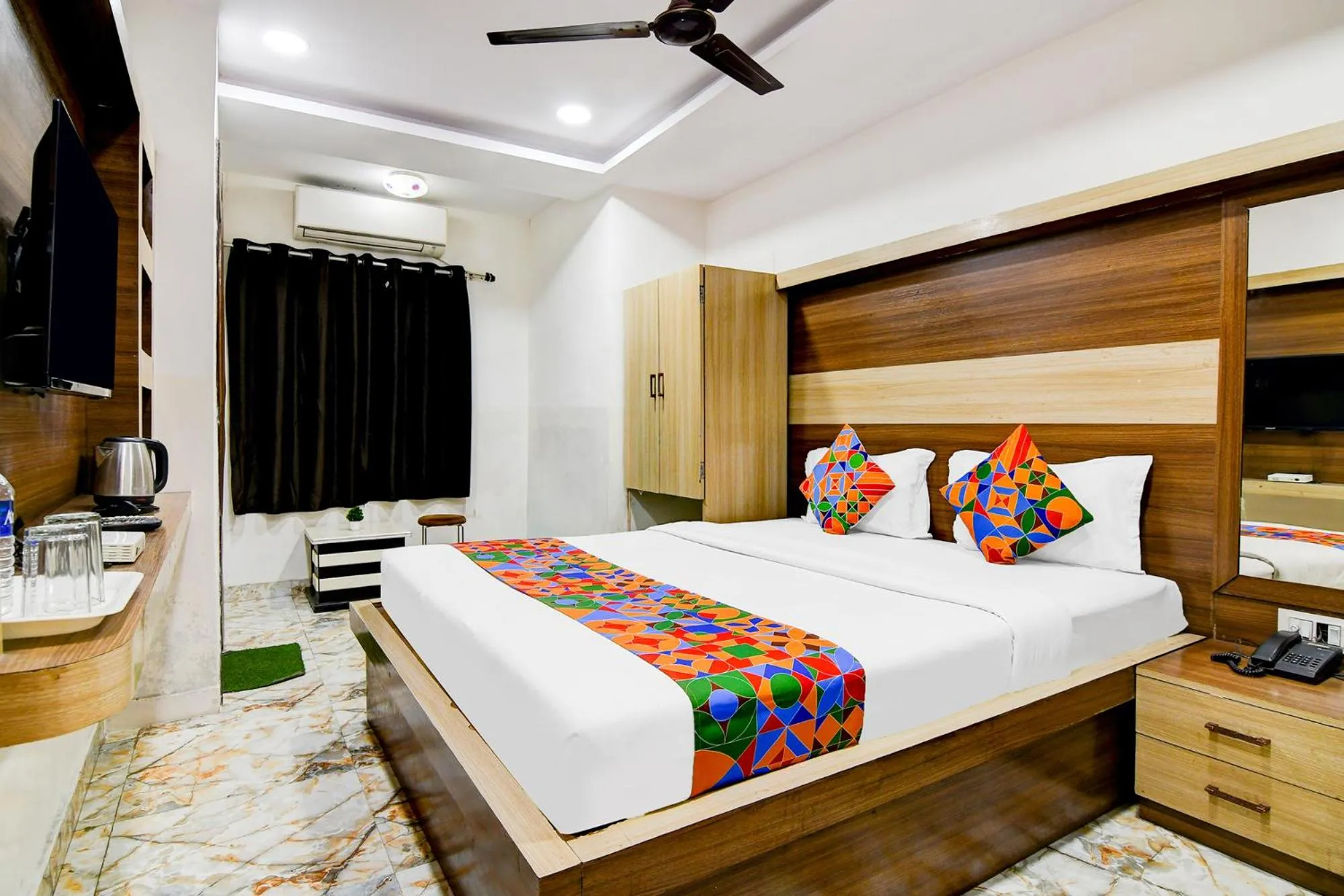 Bedroom, Bed in FabHotel Best Buy