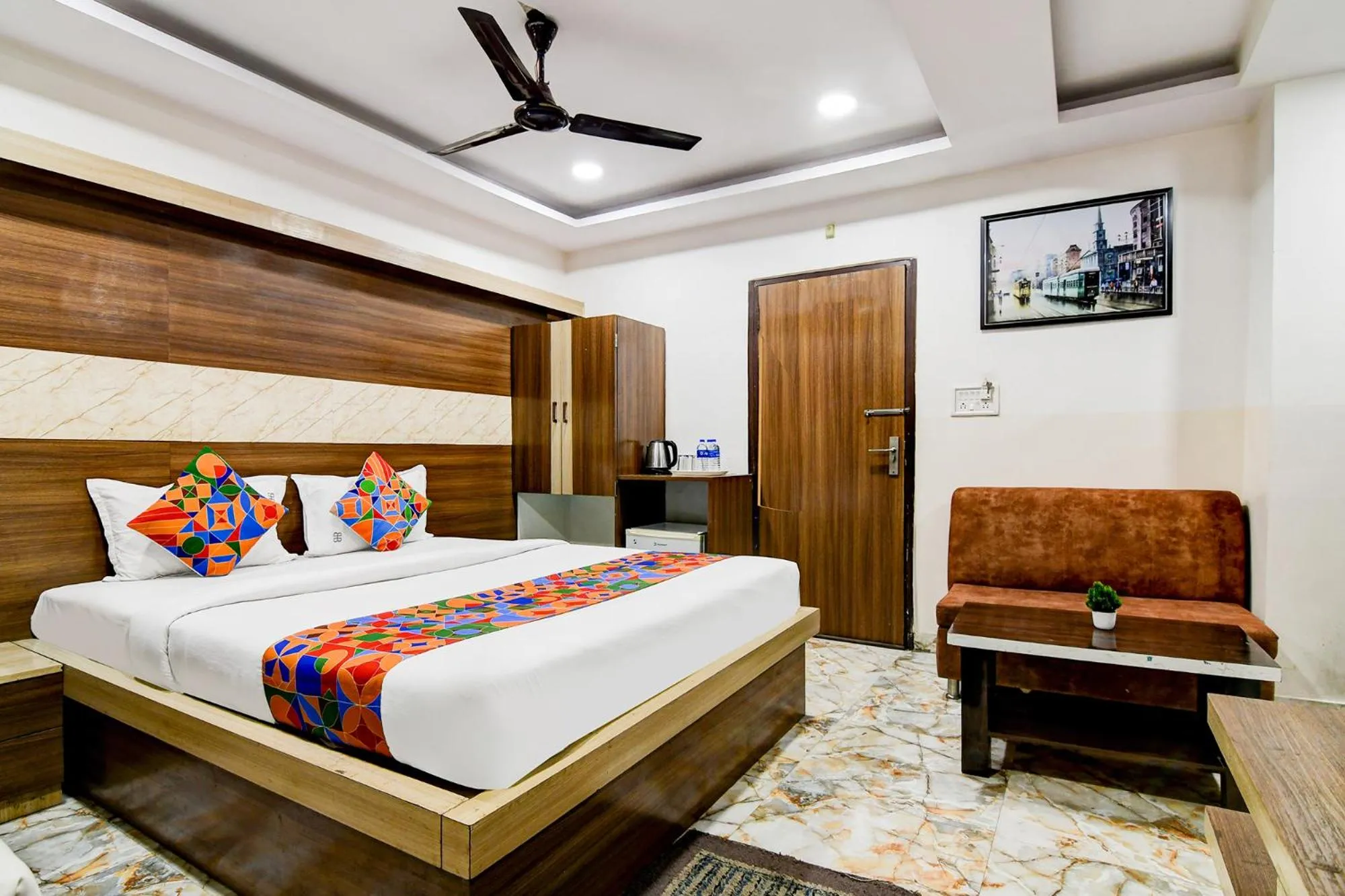 Bedroom, Bed in FabHotel Best Buy