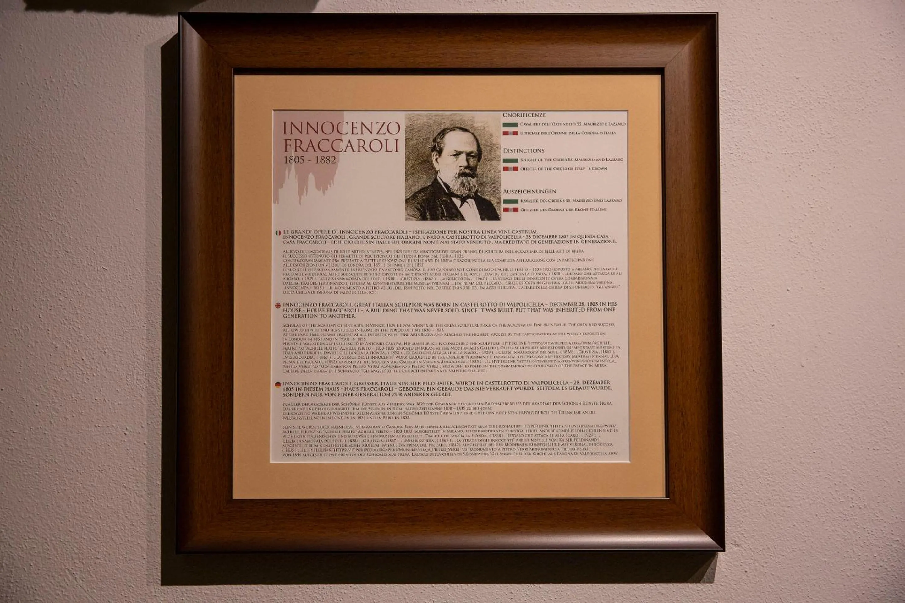 Text overlay in Castrum Wine Relais - Albergo Diffuso