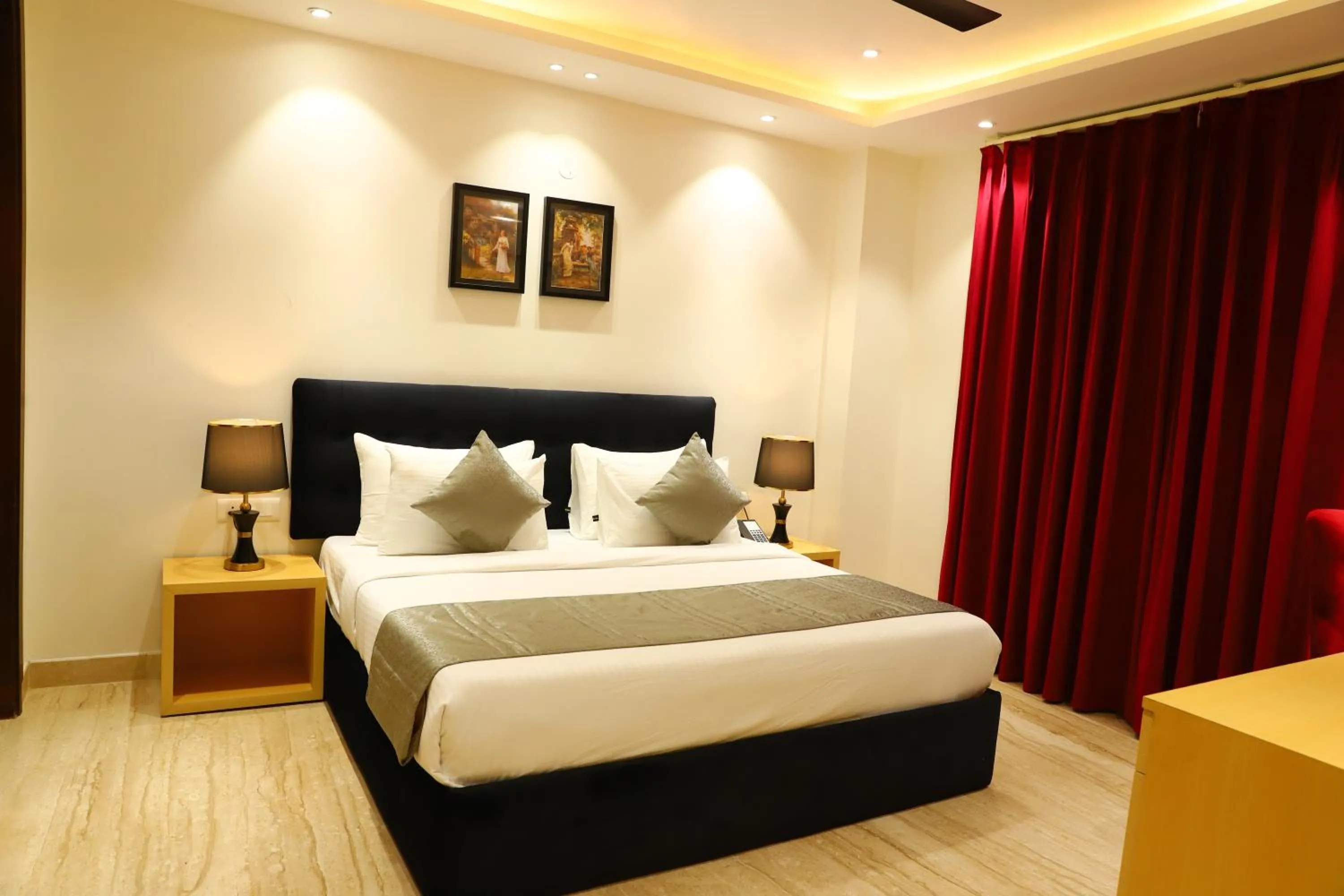 Bed in Hotel Malbork Inn Rajouri Garden Delhi - Couple Friendly Local IDs Accepted