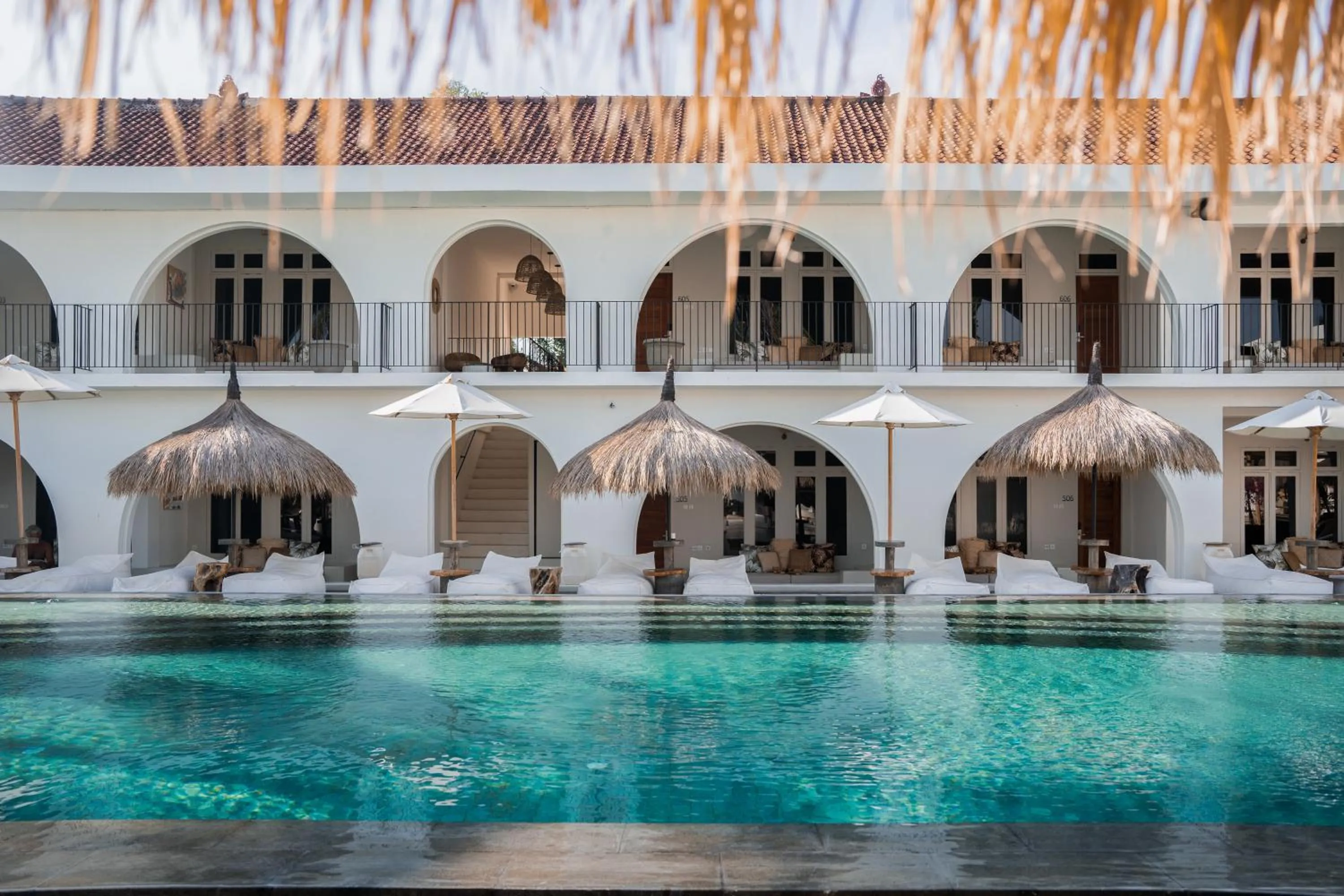 Pool view in El Tropico Boutique Hotel