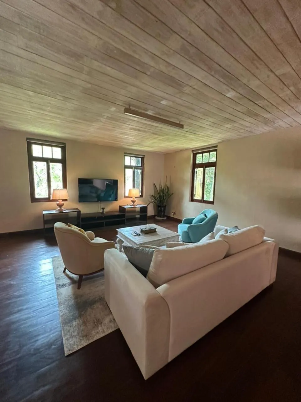 Seating area in NIKARA Luxury Beach House