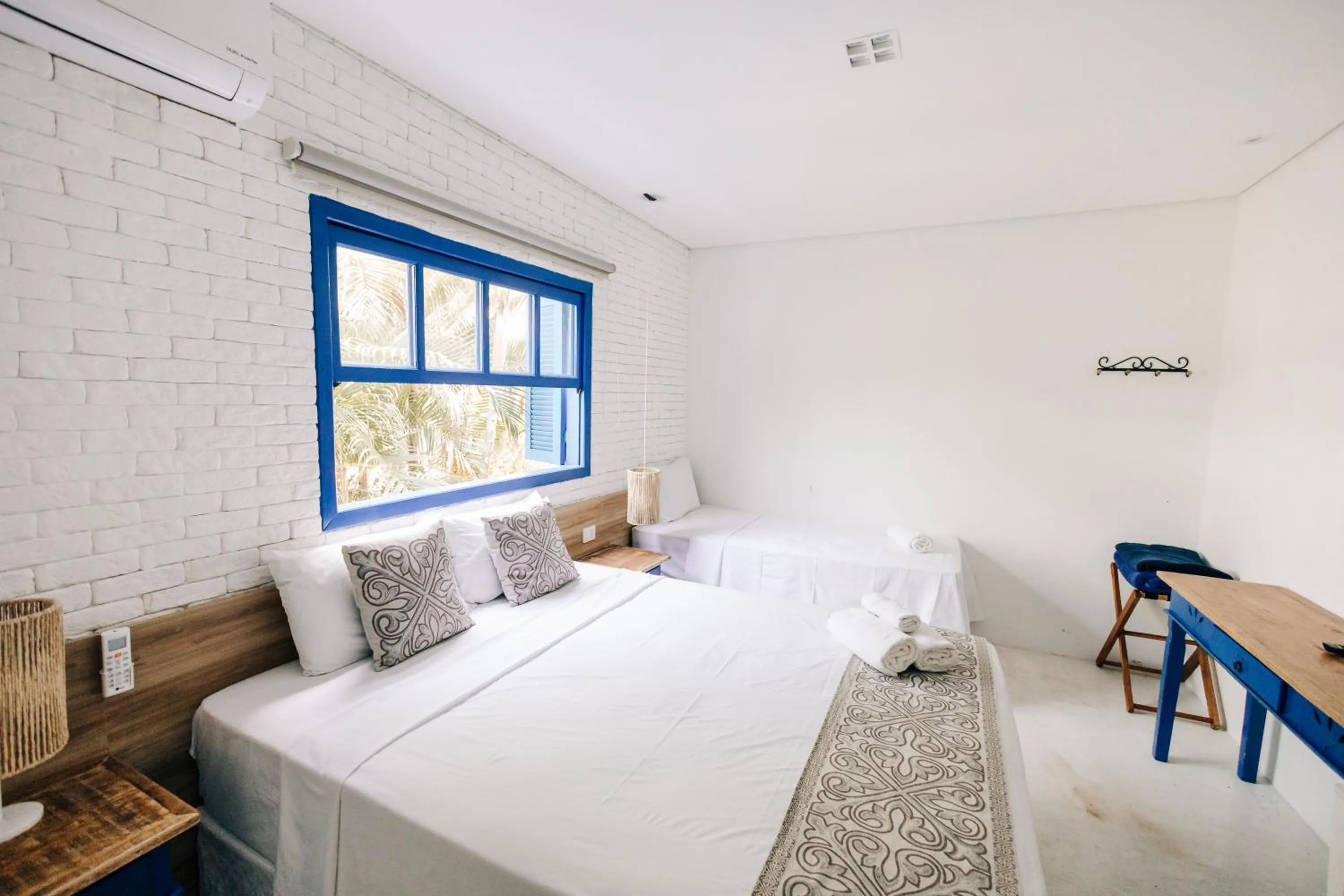 Bed in Pousada Villa Santô