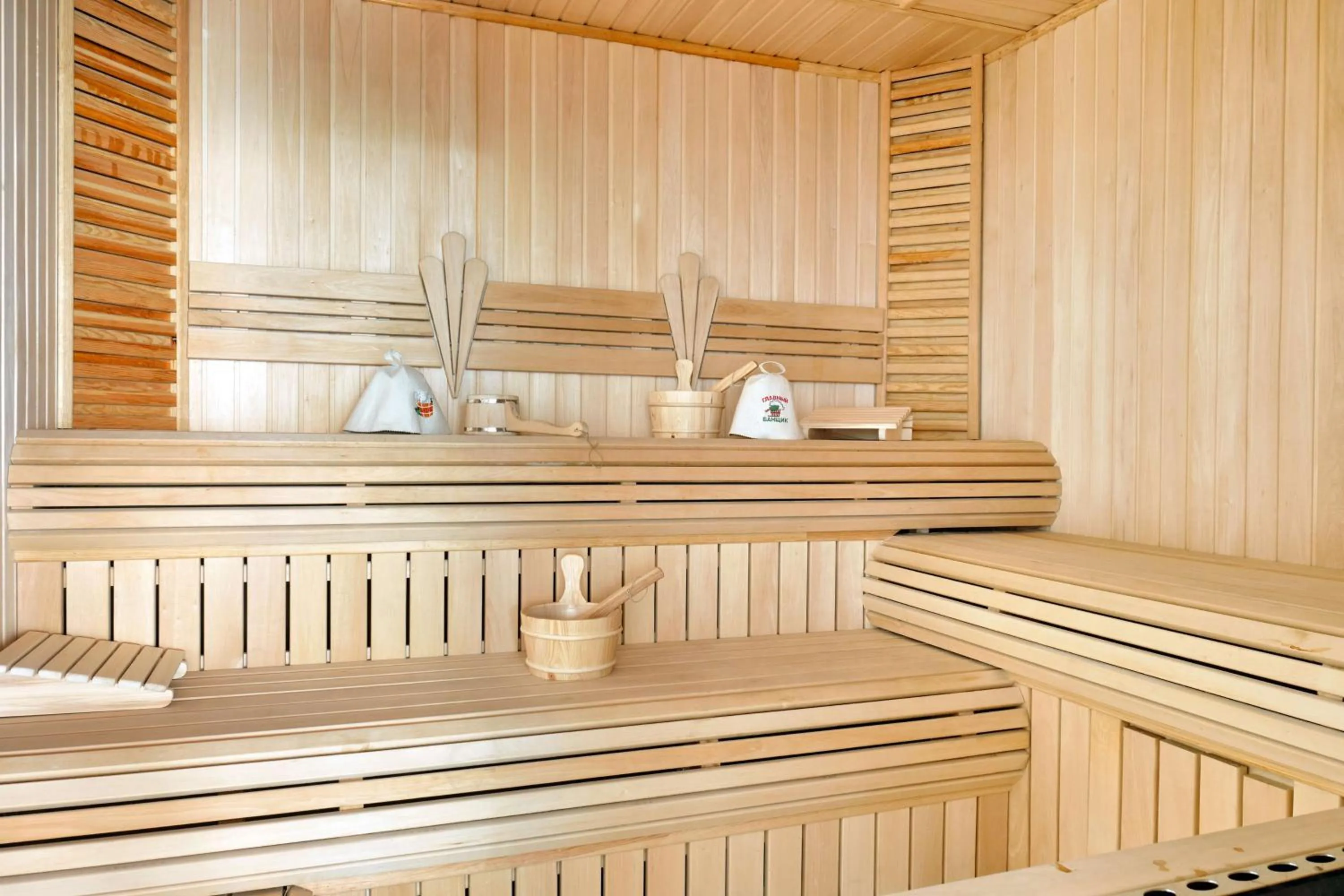 Sauna in Panarams Tashkent Hotel, a member of Radisson Individuals