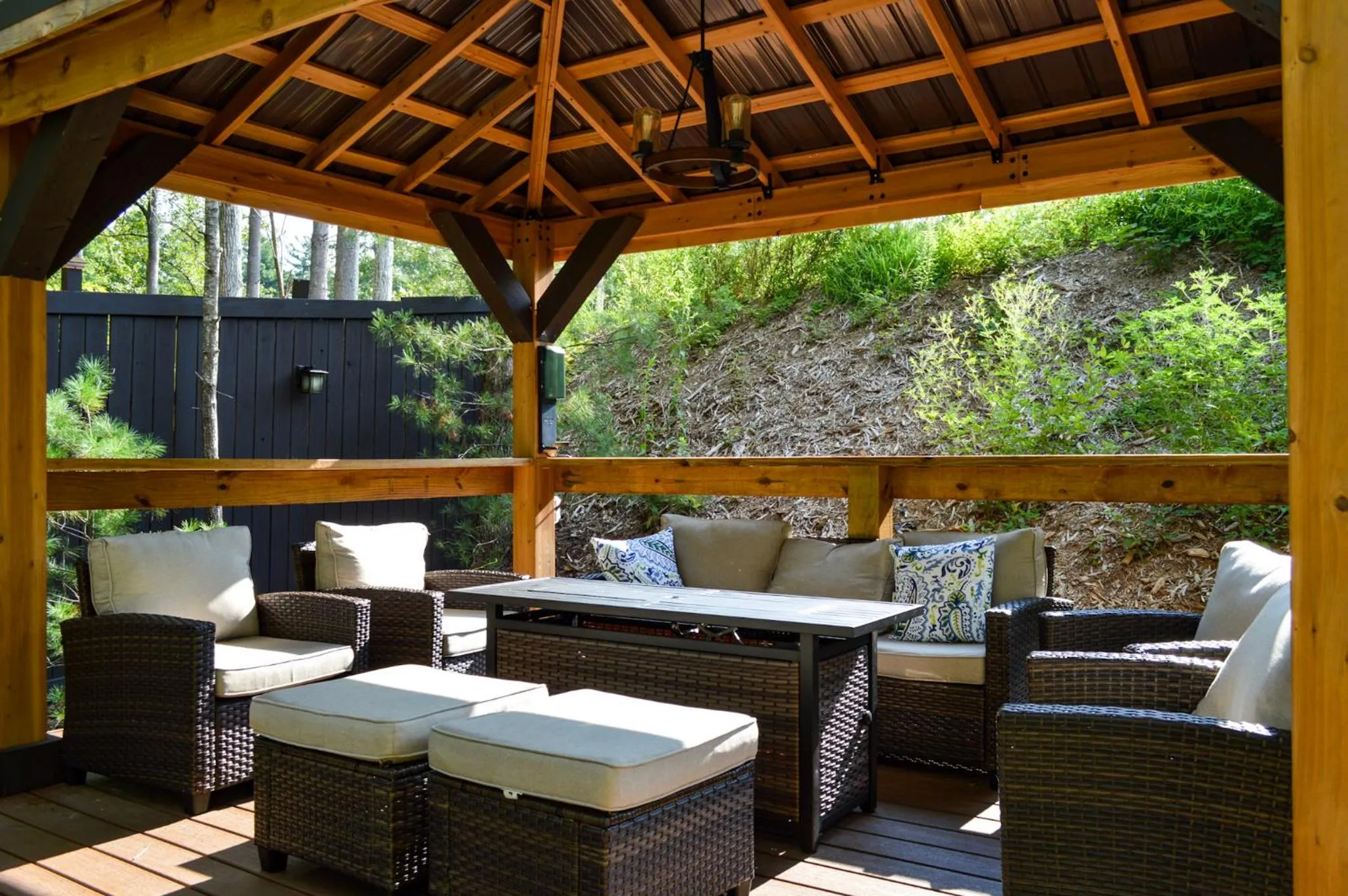 Patio in The Lodge at Flat Rock