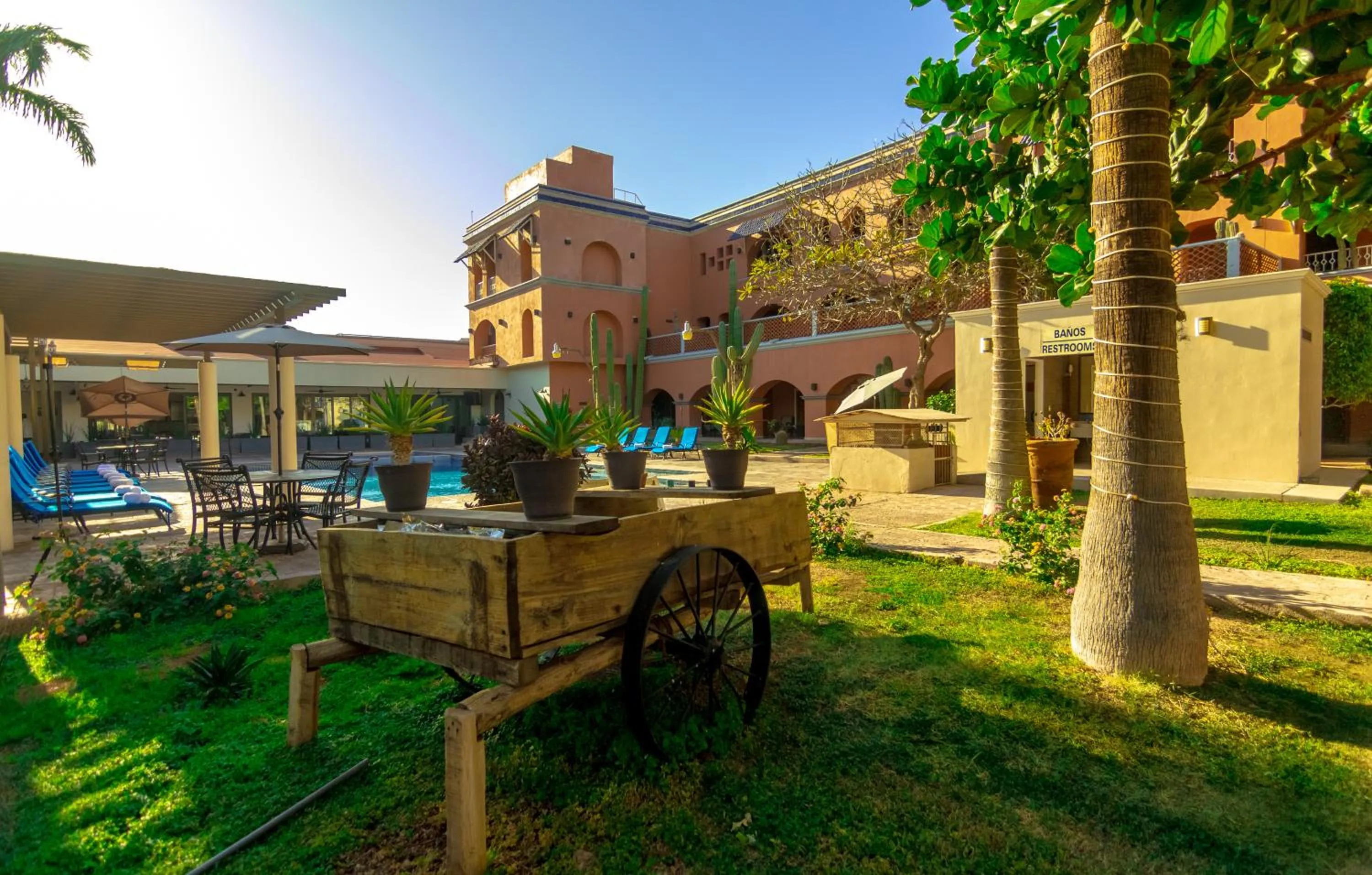 Garden view in Hotel Armida Guaymas
