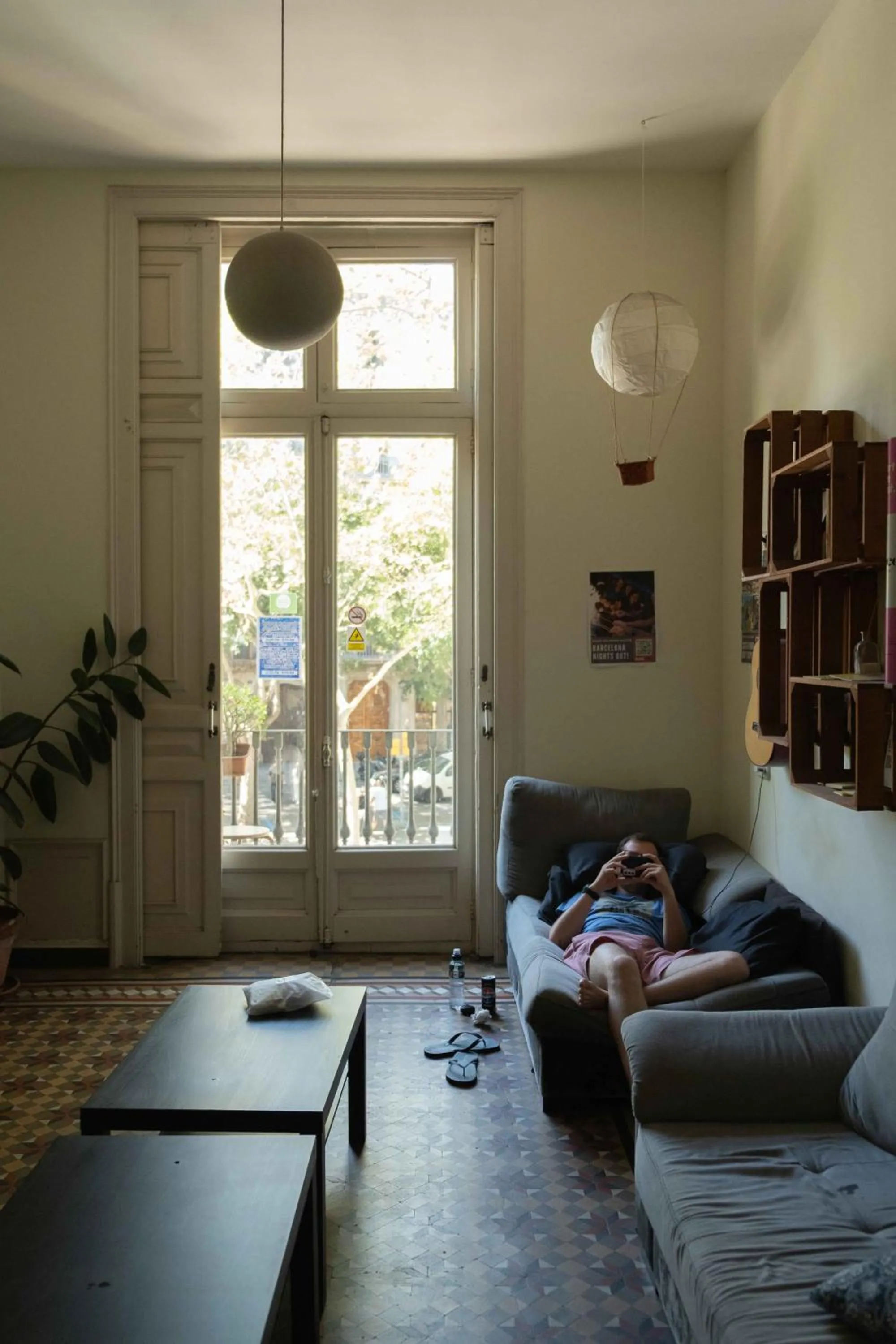 Living room in 360 Hostel Borne