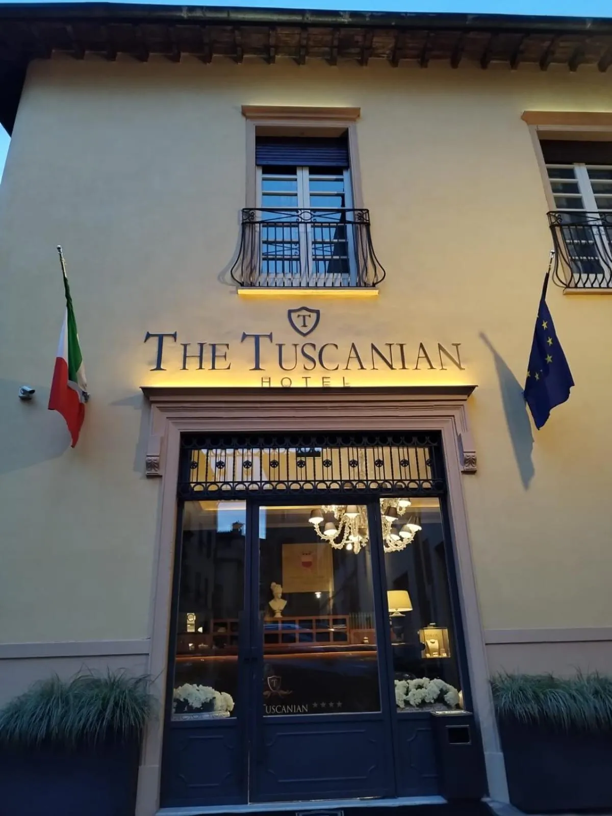 Facade/entrance in The Tuscanian Hotel