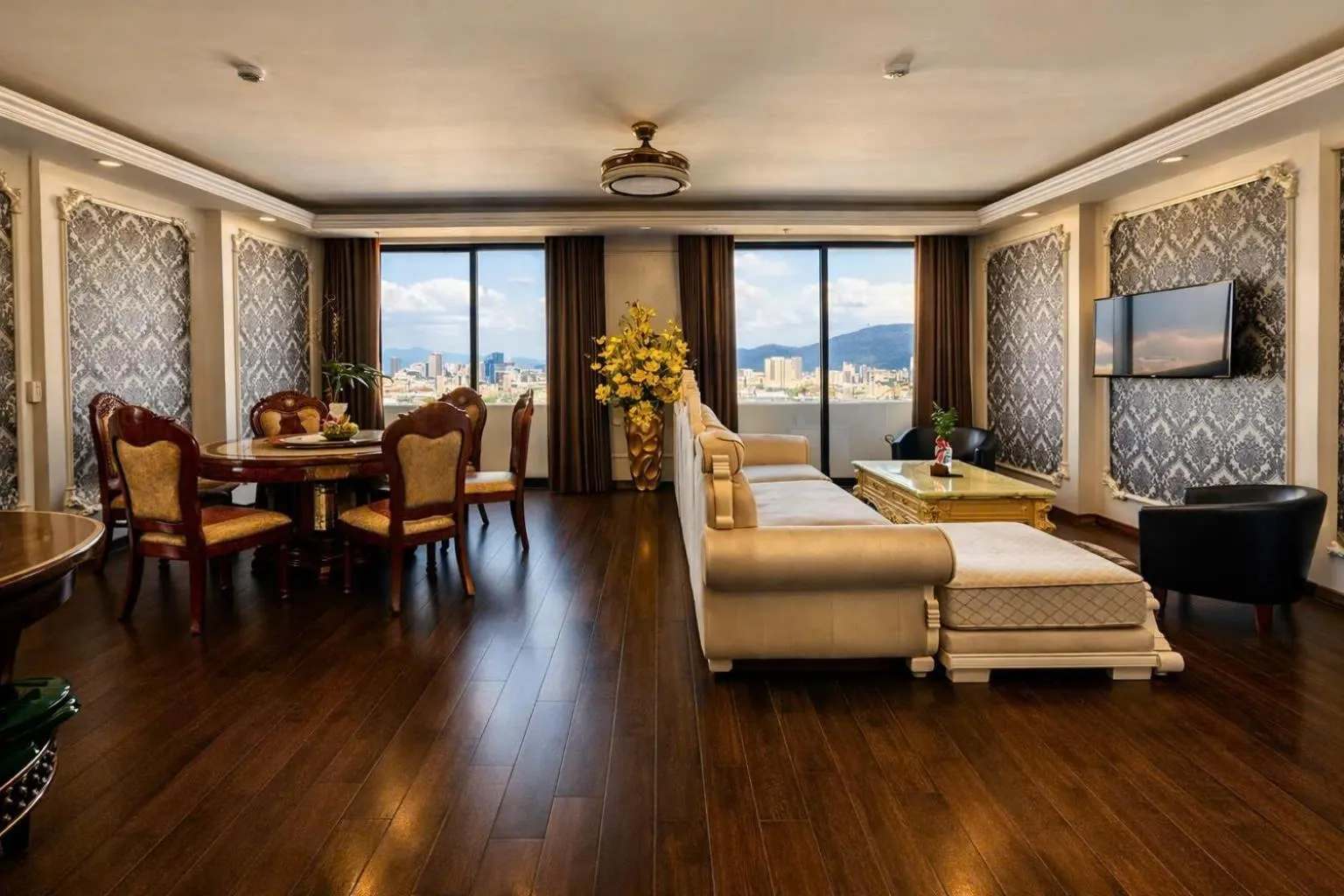 Living room, Bed in Century Hotel Da Nang