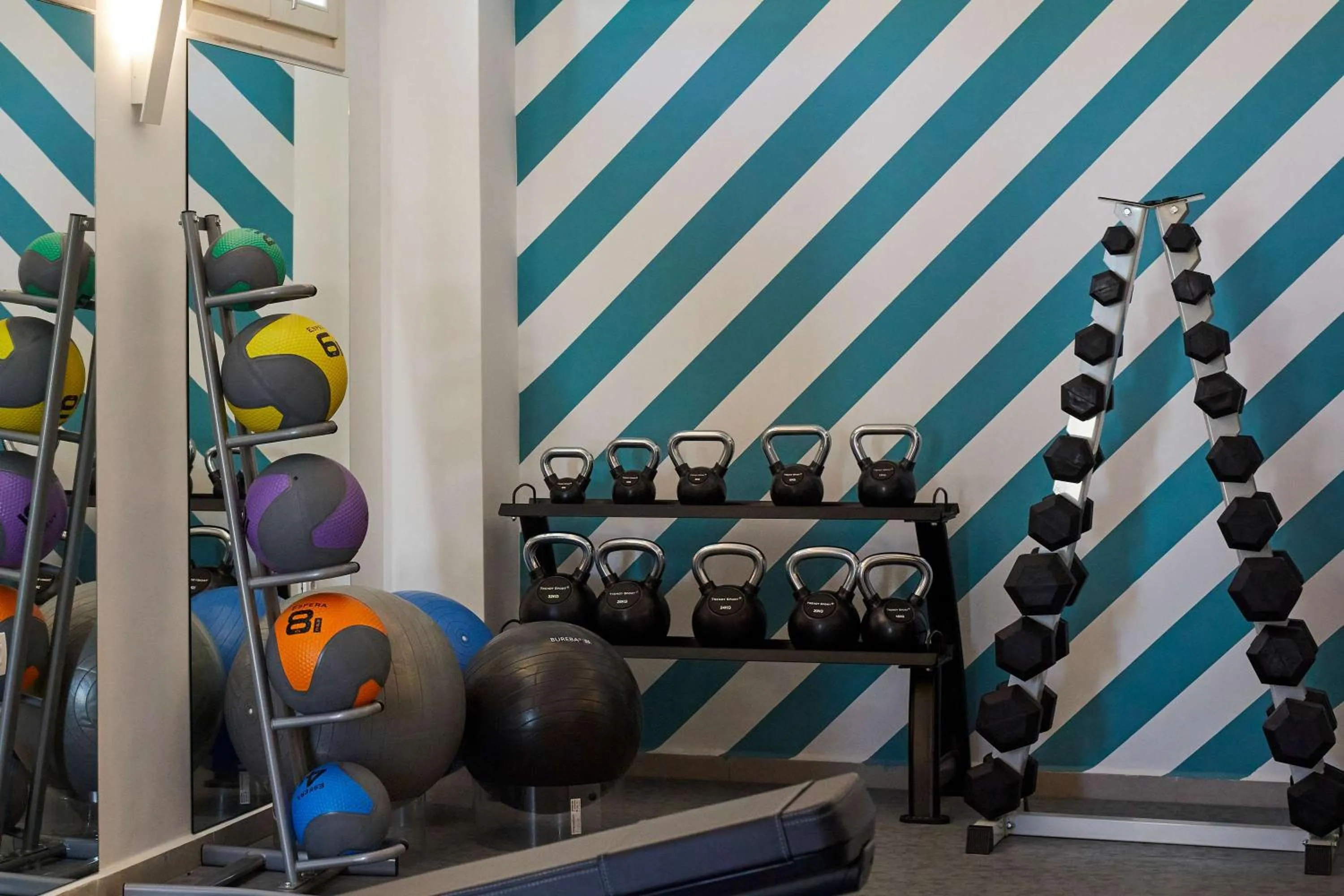 Fitness centre/facilities in Sea Breeze Santorini Beach Resort, Curio By Hilton