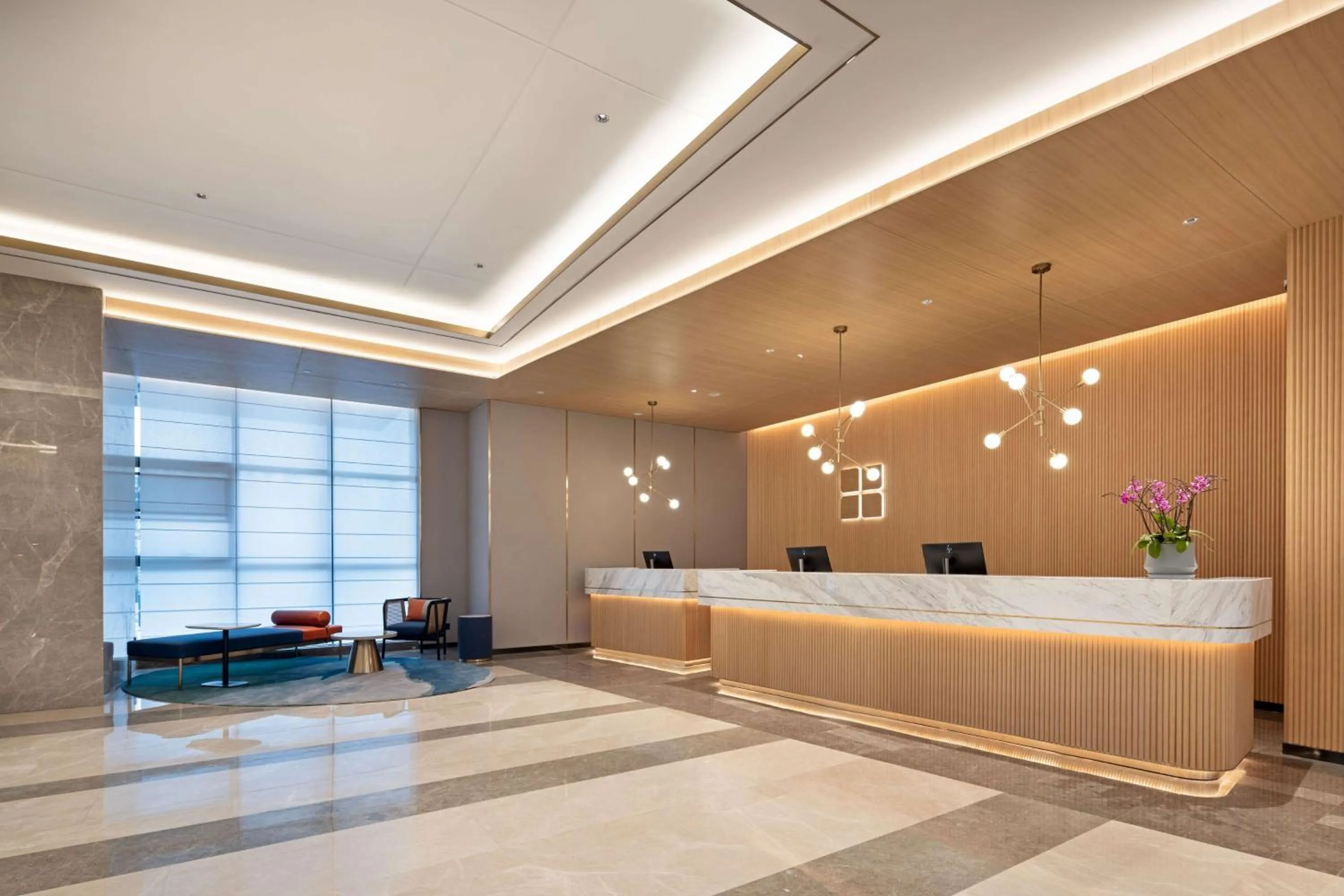 Lobby or reception in Hilton Garden Inn Rizhao High-Tech Zone