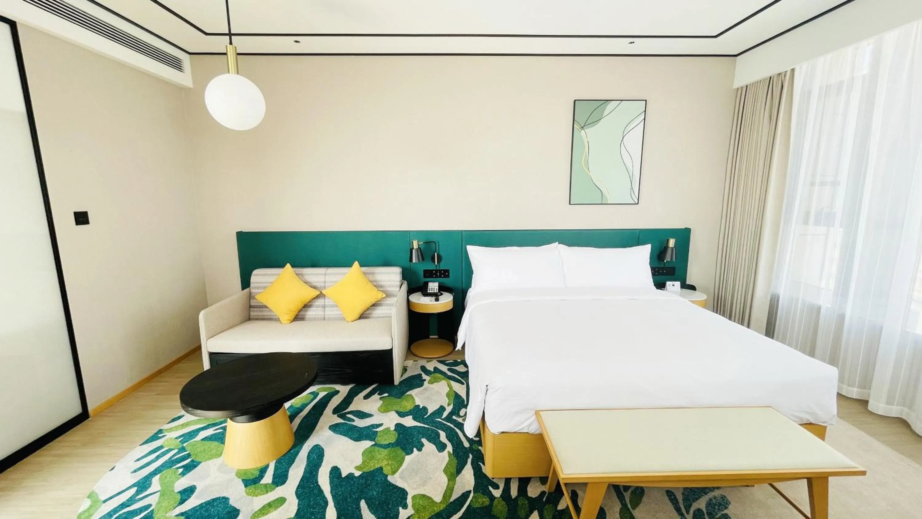 Bed in Hilton Garden Inn Rizhao High-Tech Zone