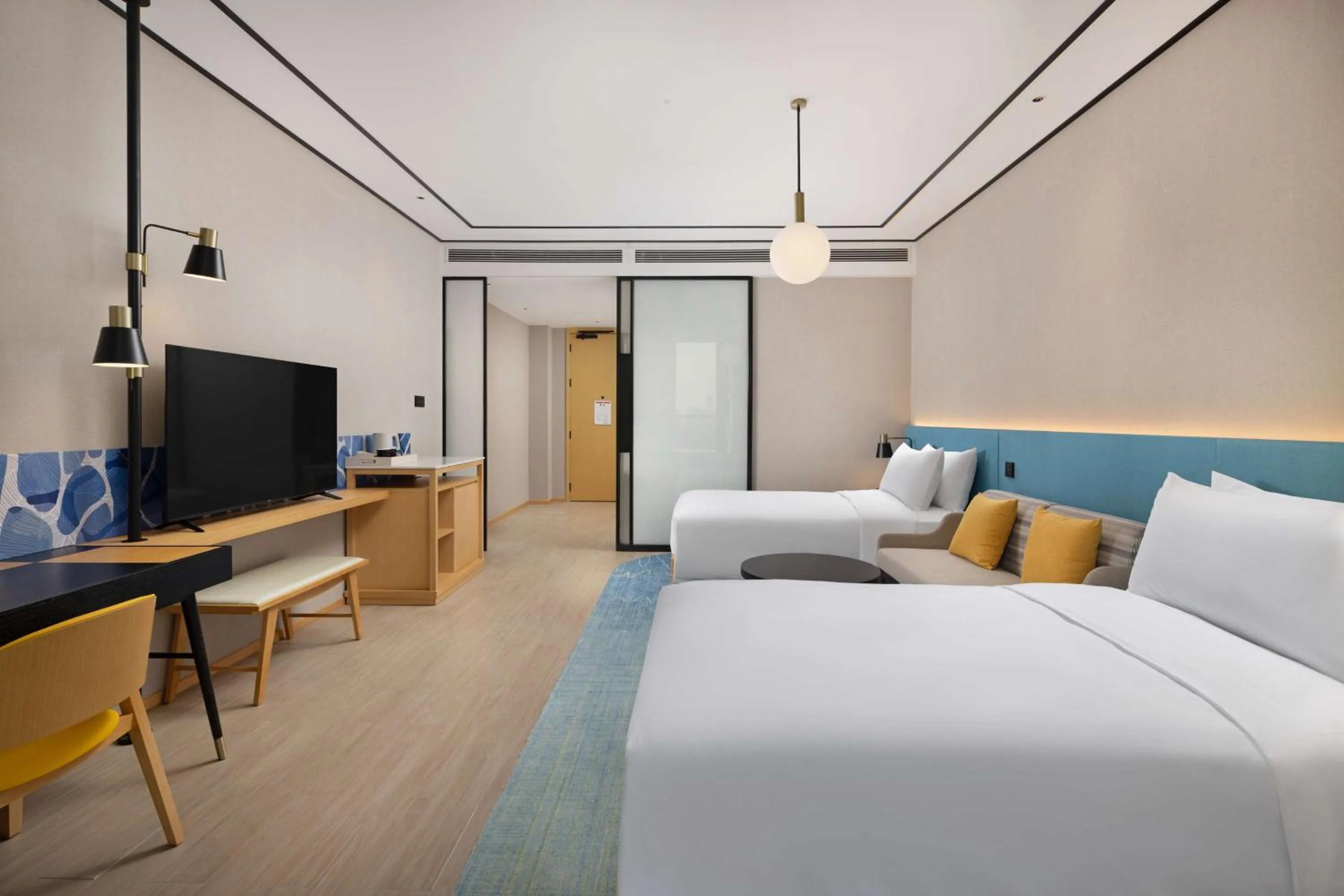 Bed in Hilton Garden Inn Rizhao High-Tech Zone