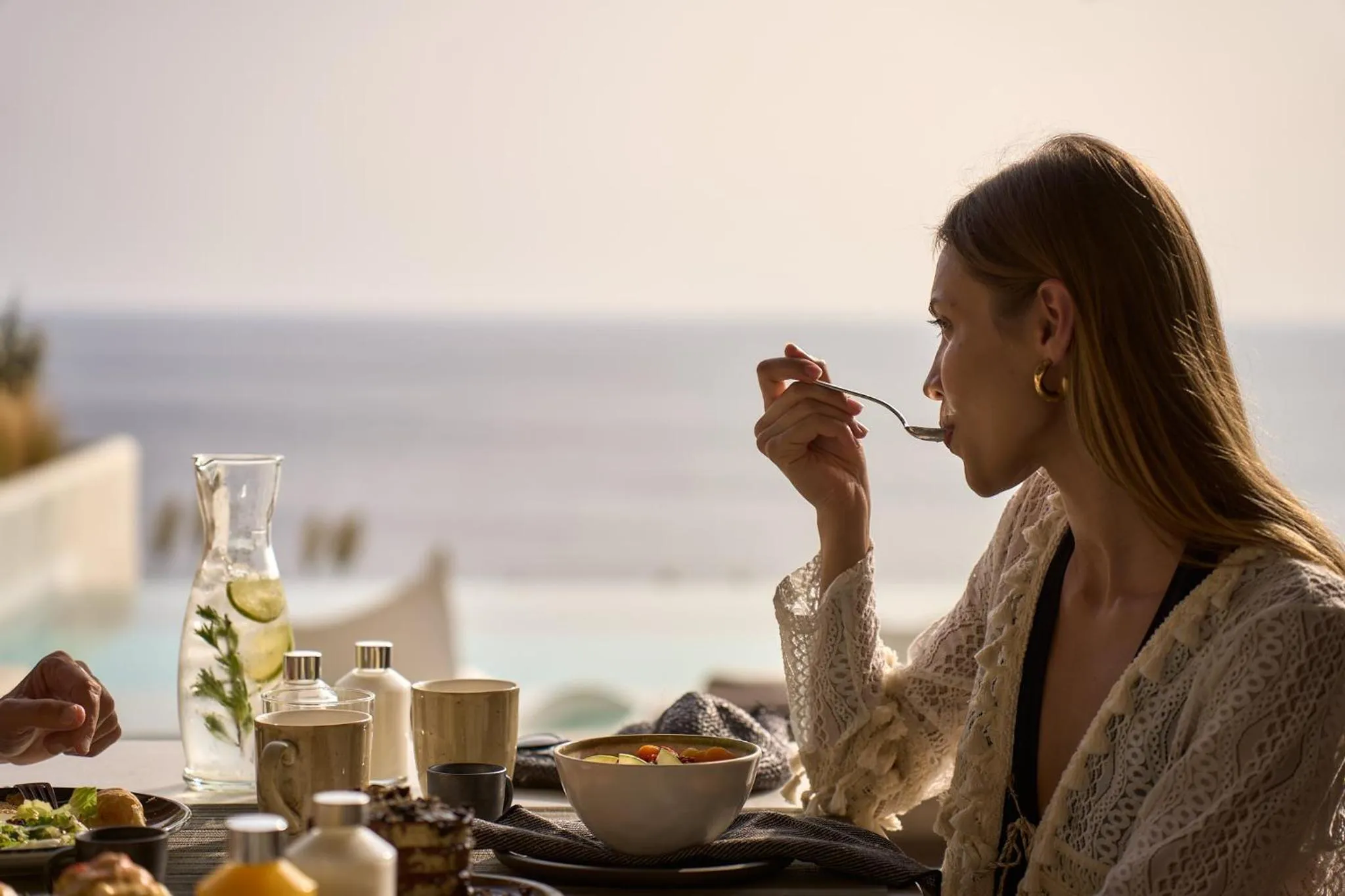 Sea view in Ios Grand Pool Suites