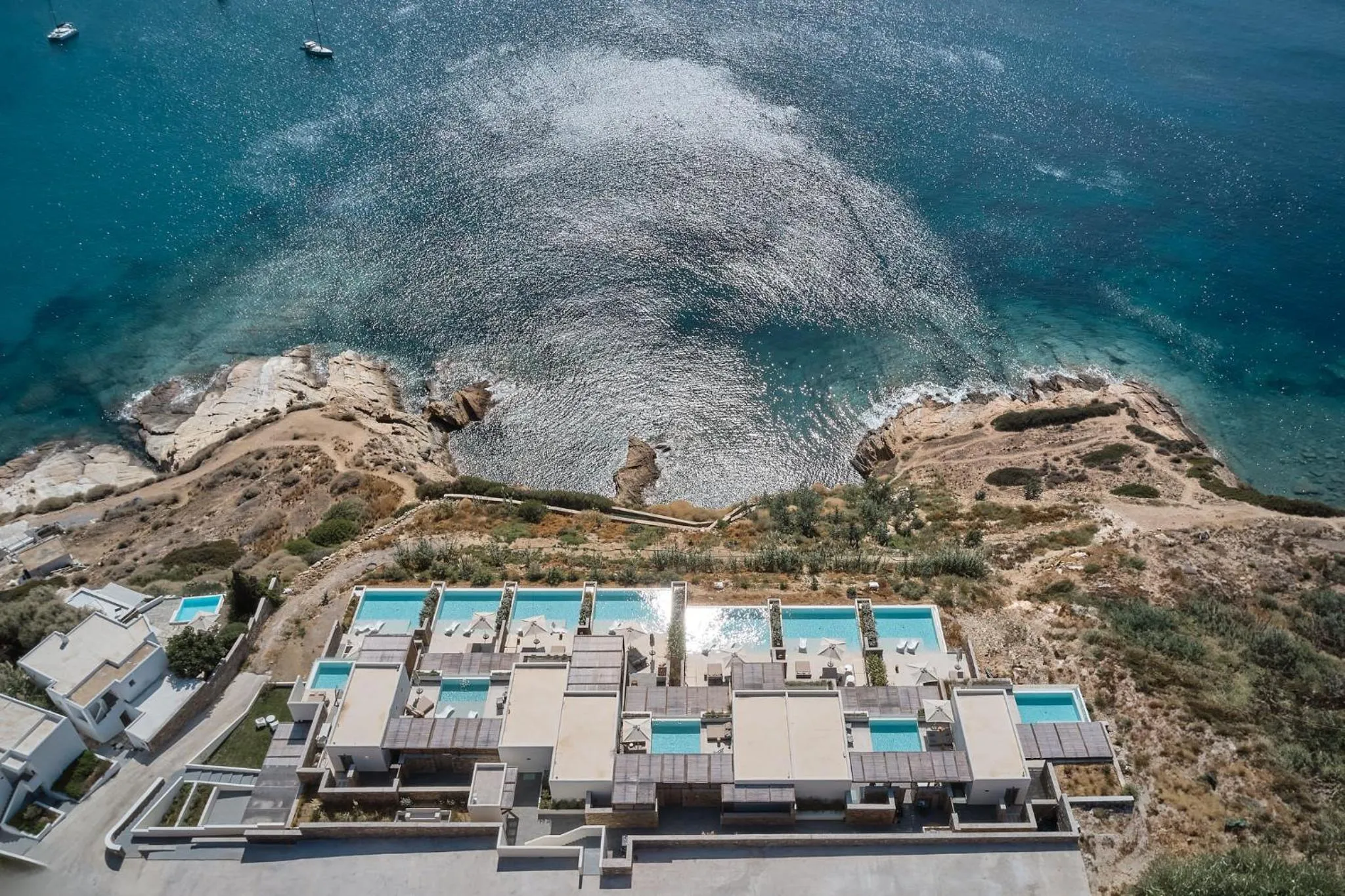 Property building in Ios Grand Pool Suites