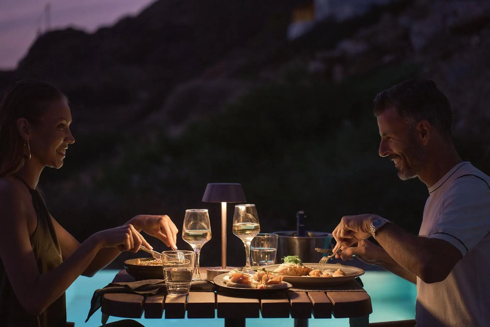 Food and drinks in Ios Grand Pool Suites