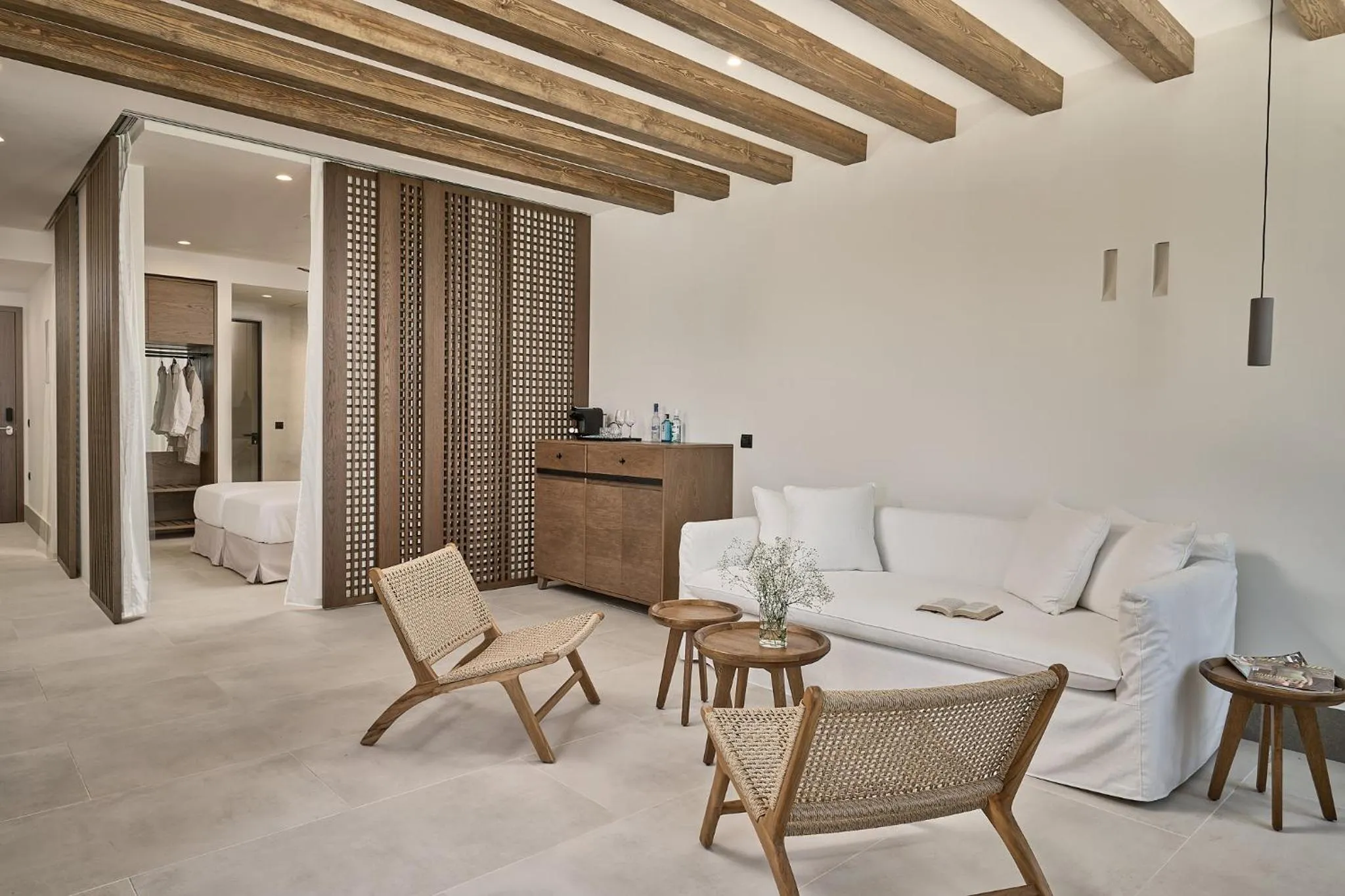 Living room in Ios Grand Pool Suites