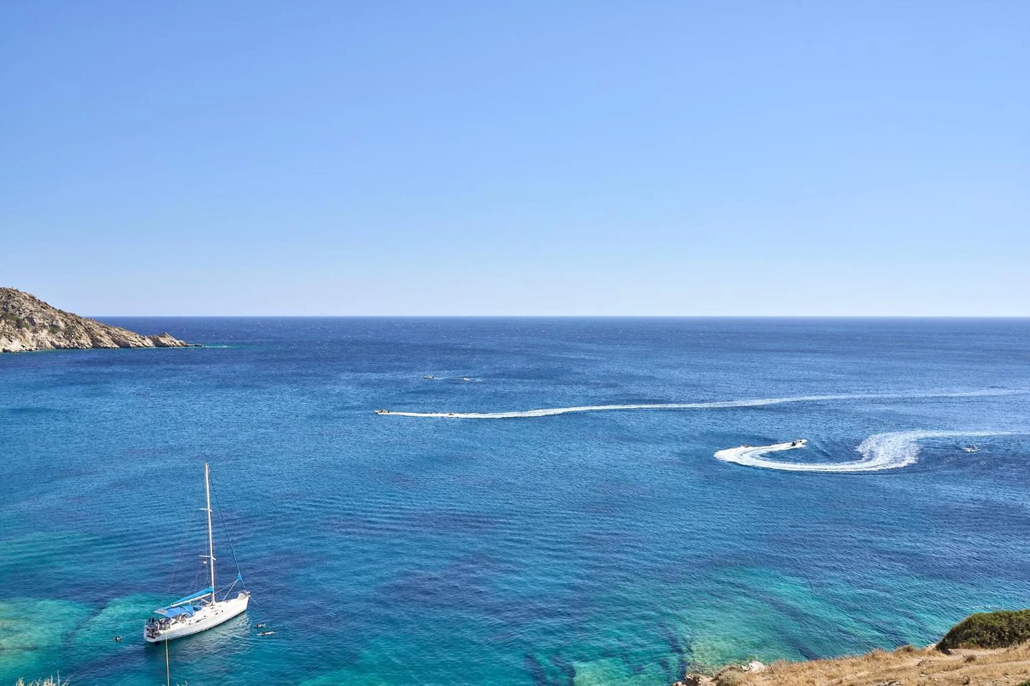 Sea view in Ios Grand Pool Suites
