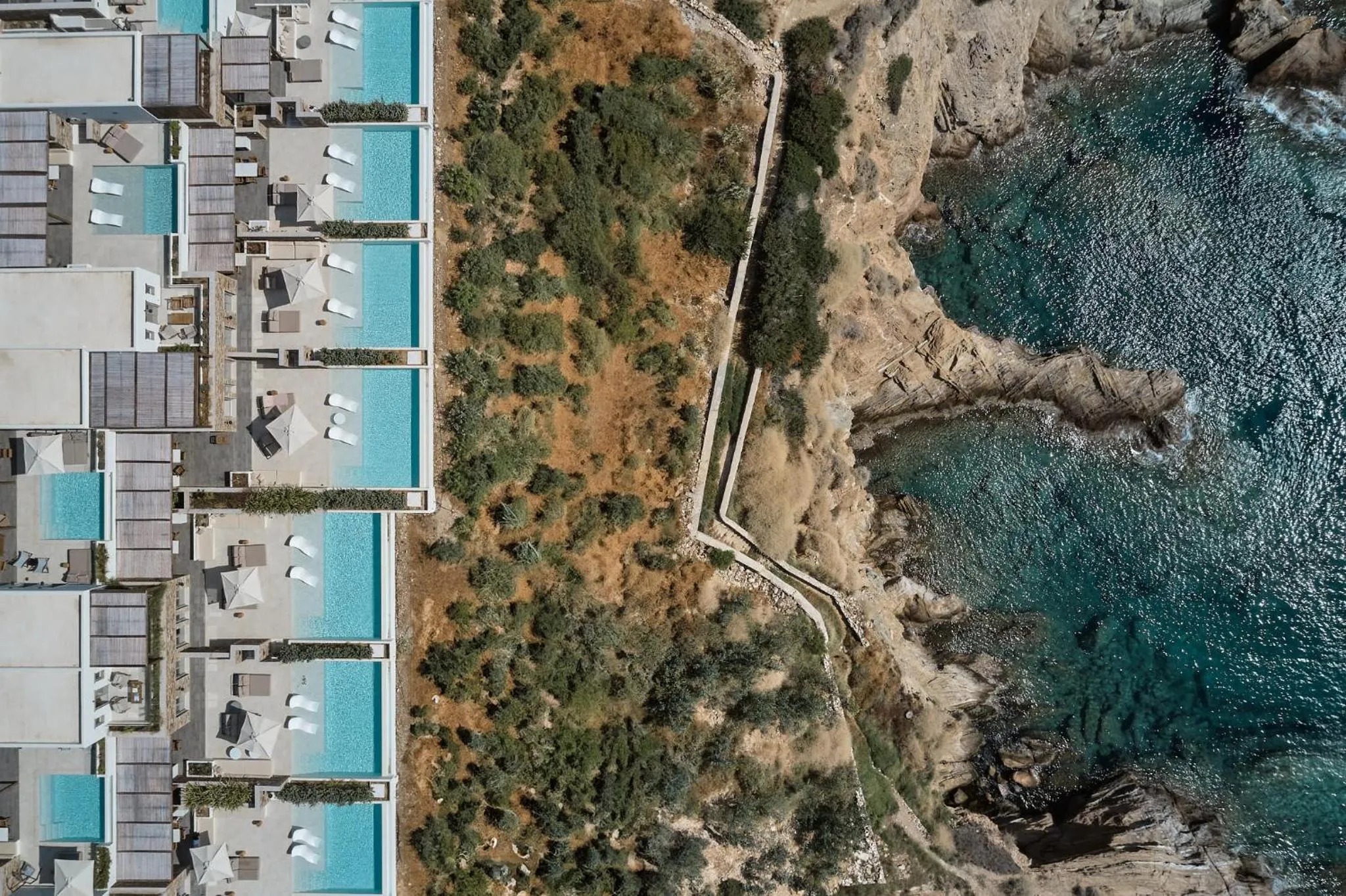 Property building in Ios Grand Pool Suites