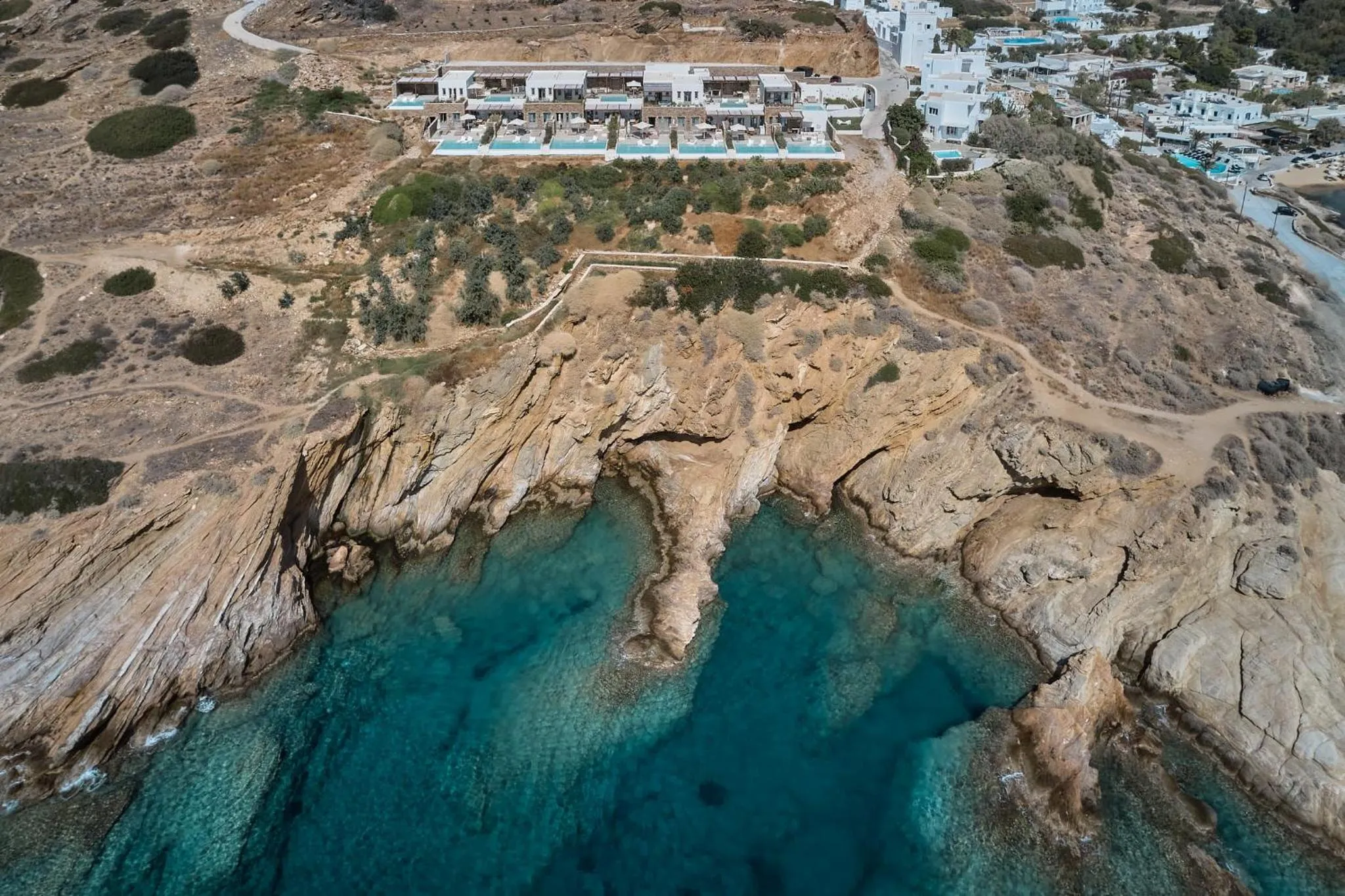 Bird's eye view in Ios Grand Pool Suites