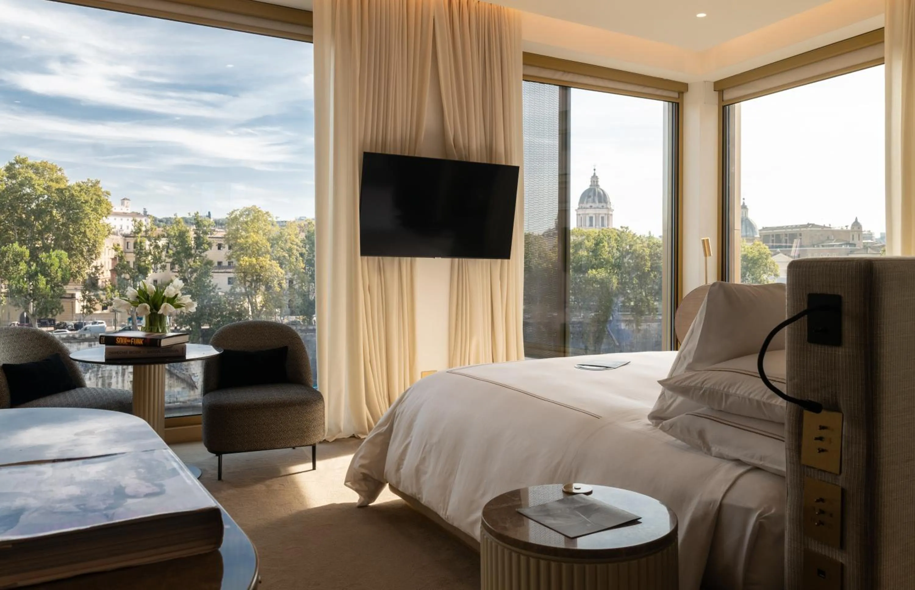 View (from property/room), Bed in The First Musica - Preferred Hotels & Resorts