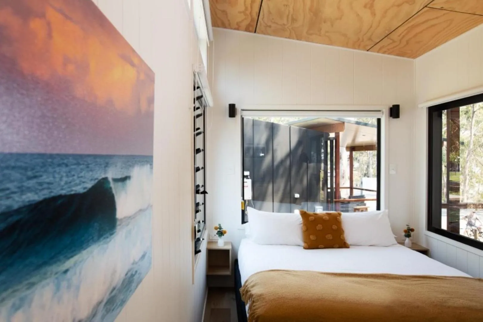 Bed in Reflections Moonee Beach - Holiday Park