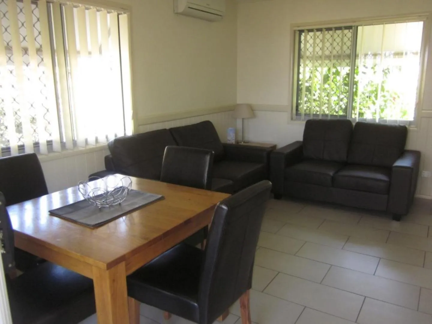 Living room in Reflections Moonee Beach - Holiday Park