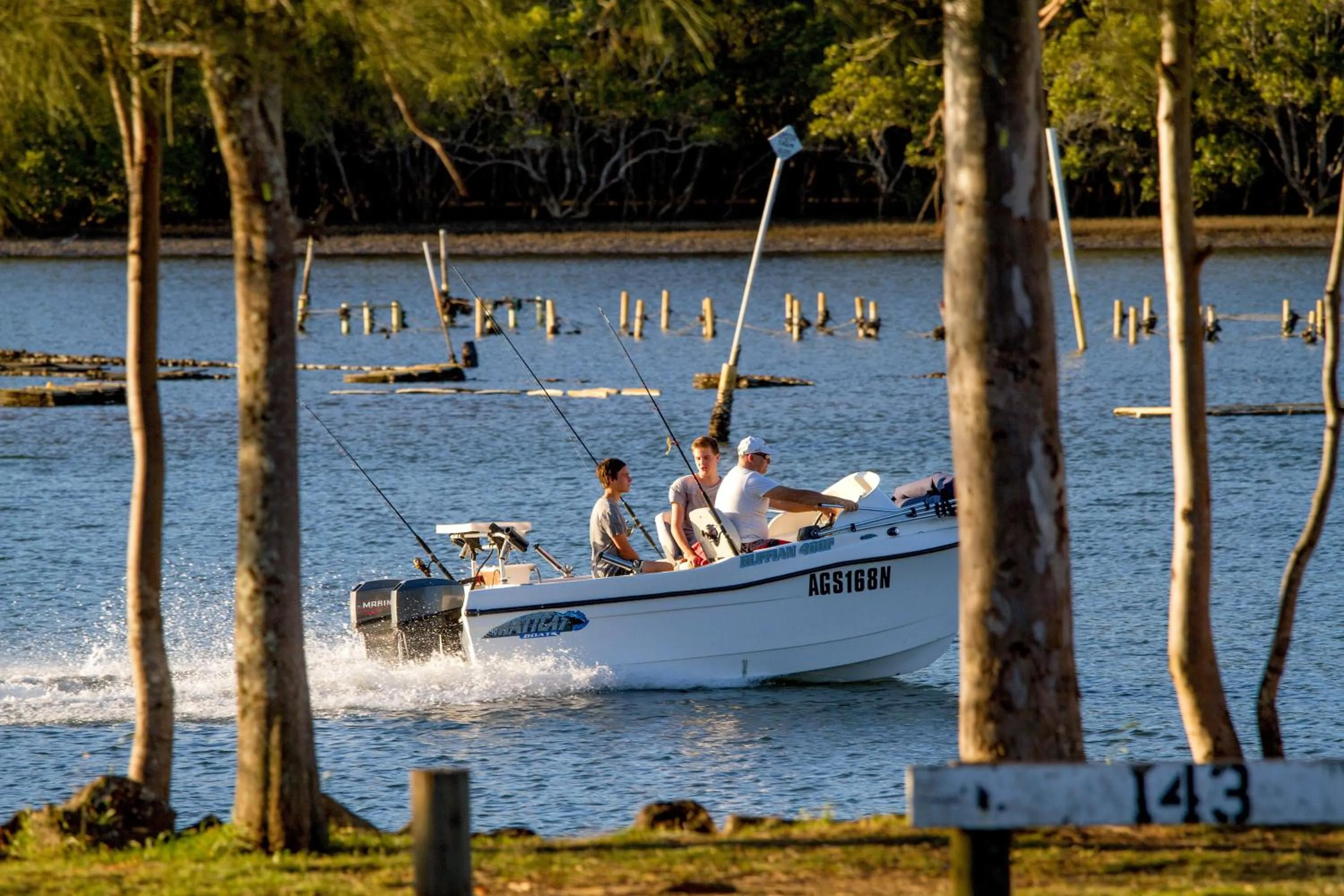 People in Reflections Ferry Reserve - Holiday Park
