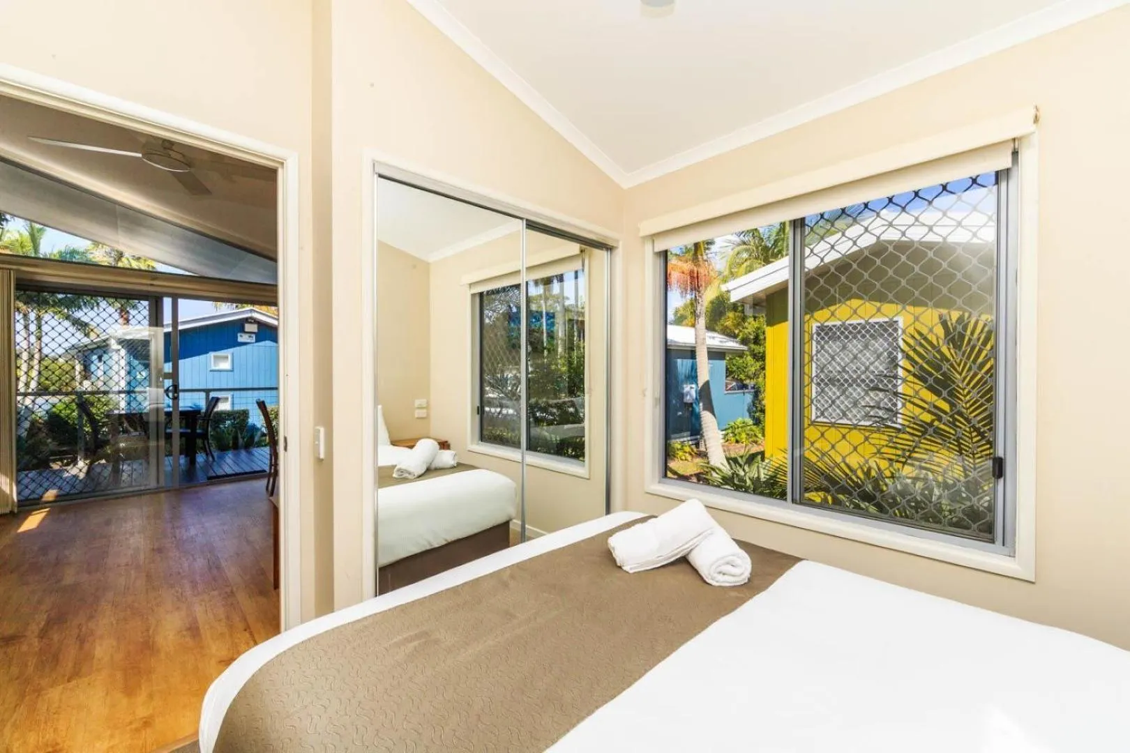 Bed in Reflections Brunswick Head - Holiday Park