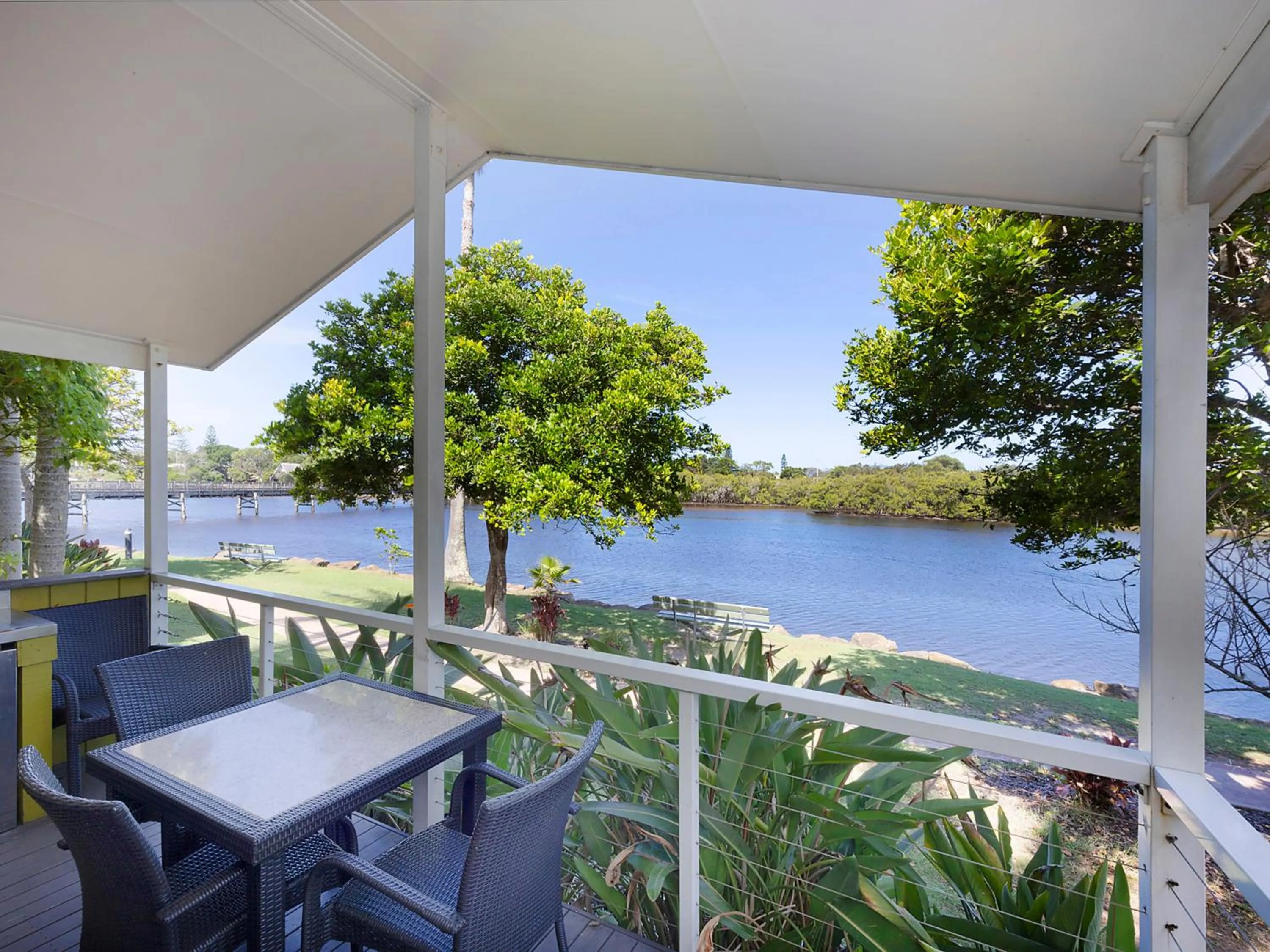 River view in Reflections Brunswick Head - Holiday Park