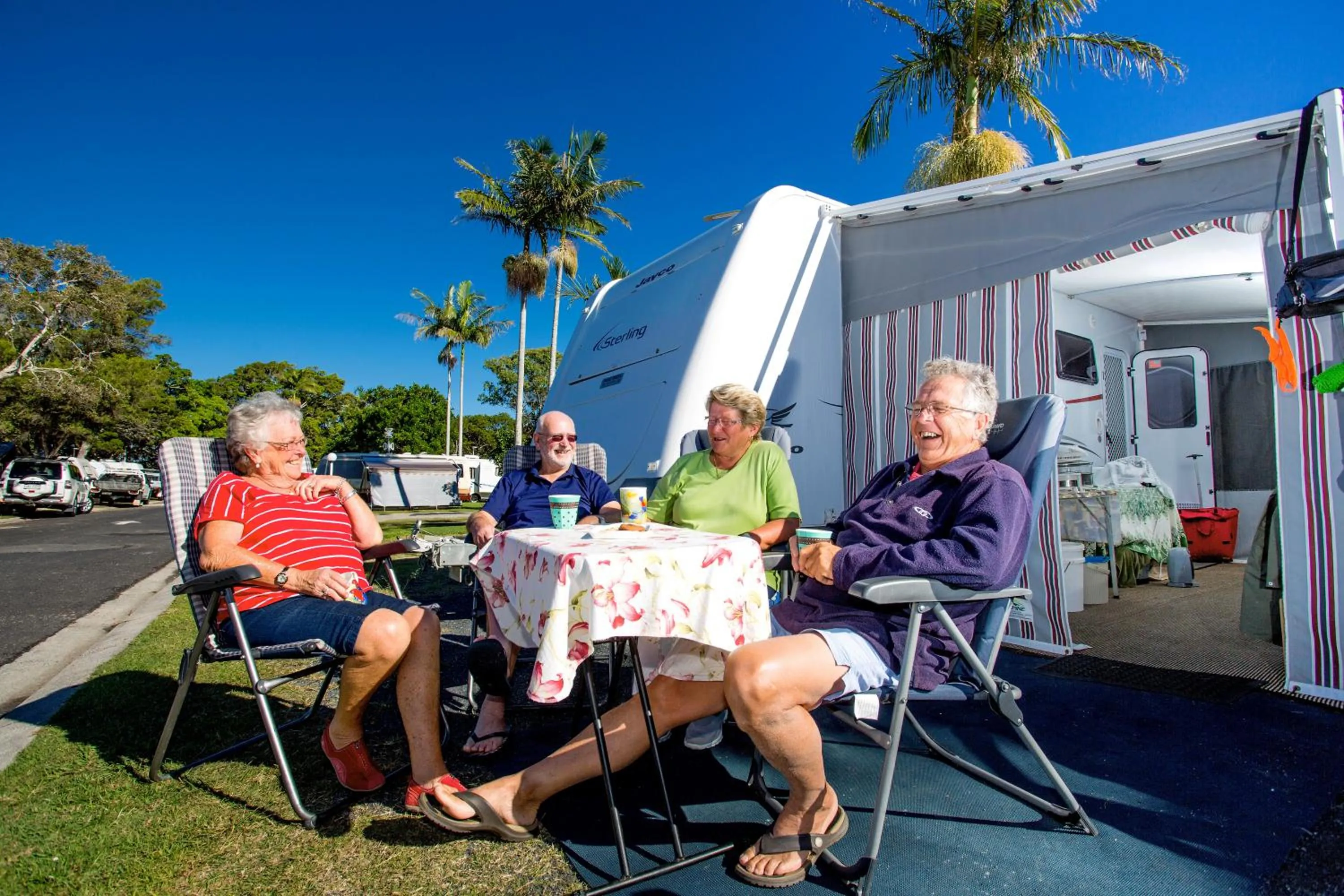 People in Reflections Brunswick Head - Holiday Park