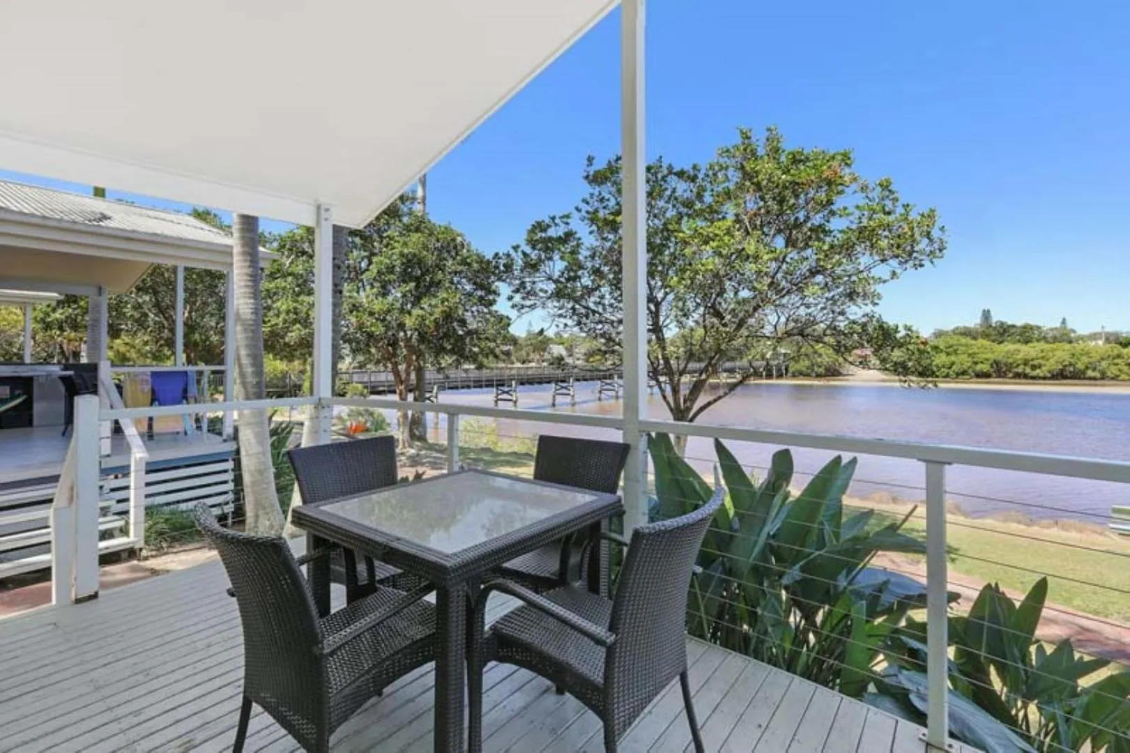 Balcony/Terrace in Reflections Brunswick Head - Holiday Park