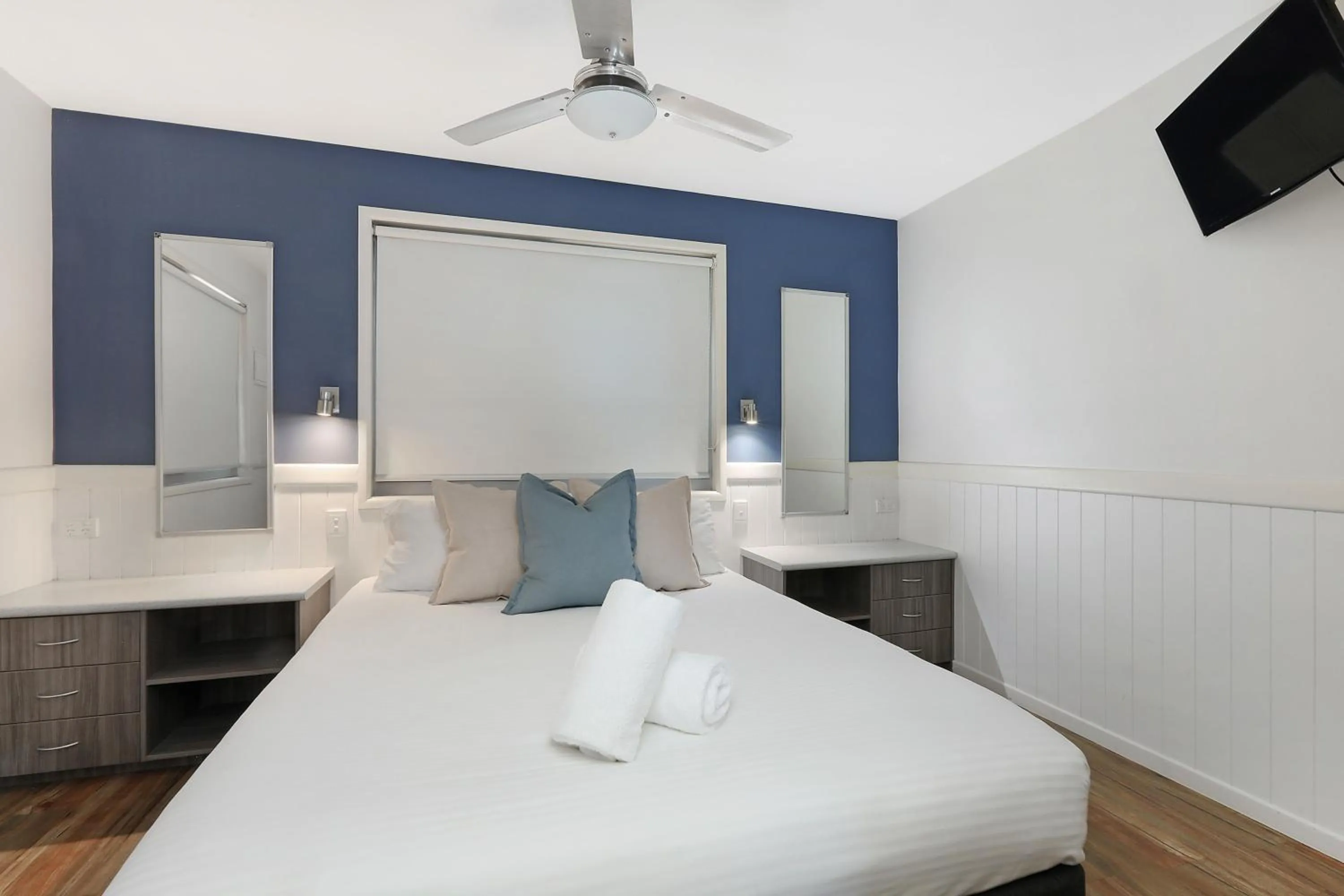 Bedroom, Bed in Reflections Byron Bay - Holiday Park