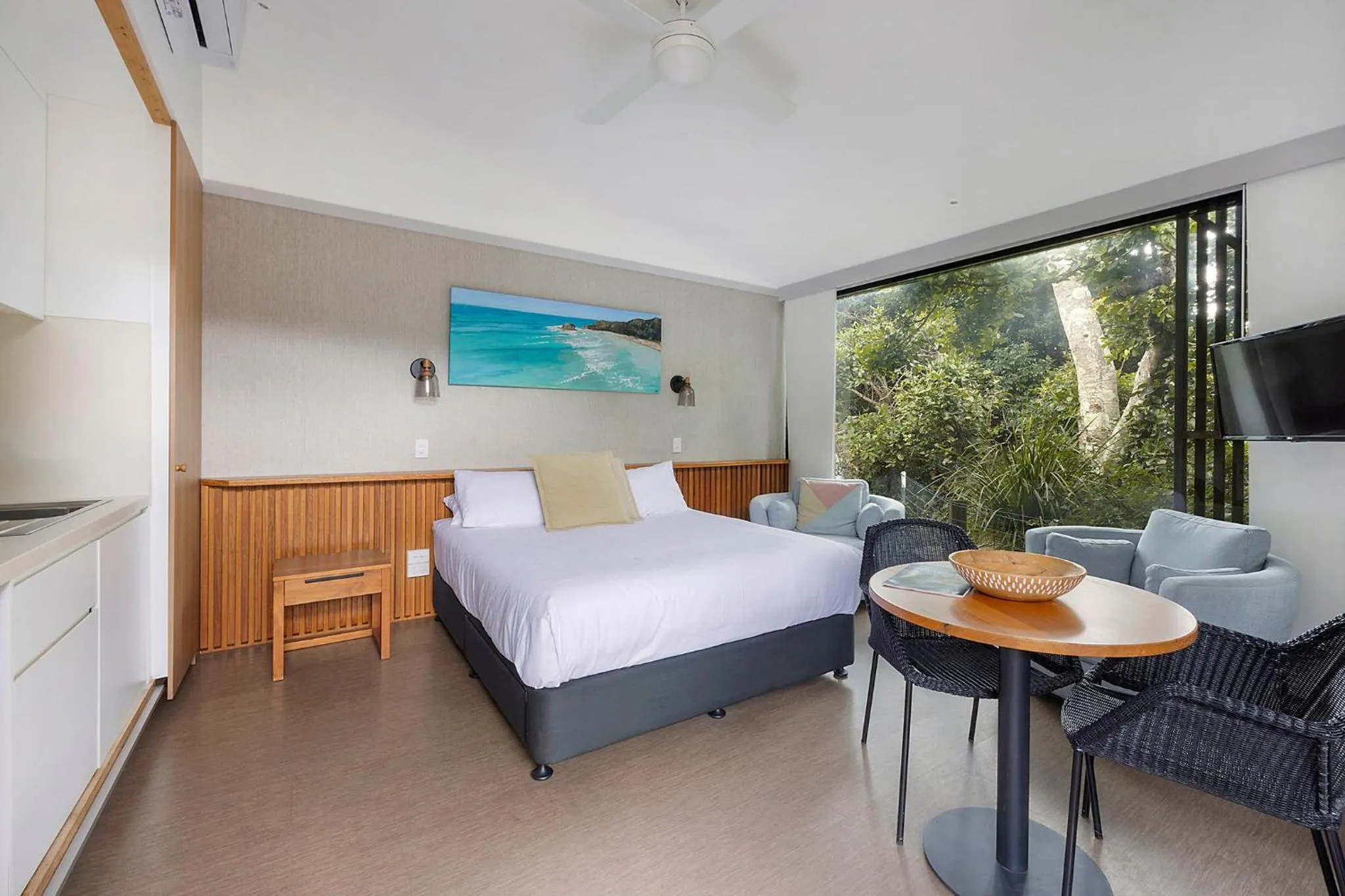 Bedroom, Bed in Reflections Byron Bay - Holiday Park