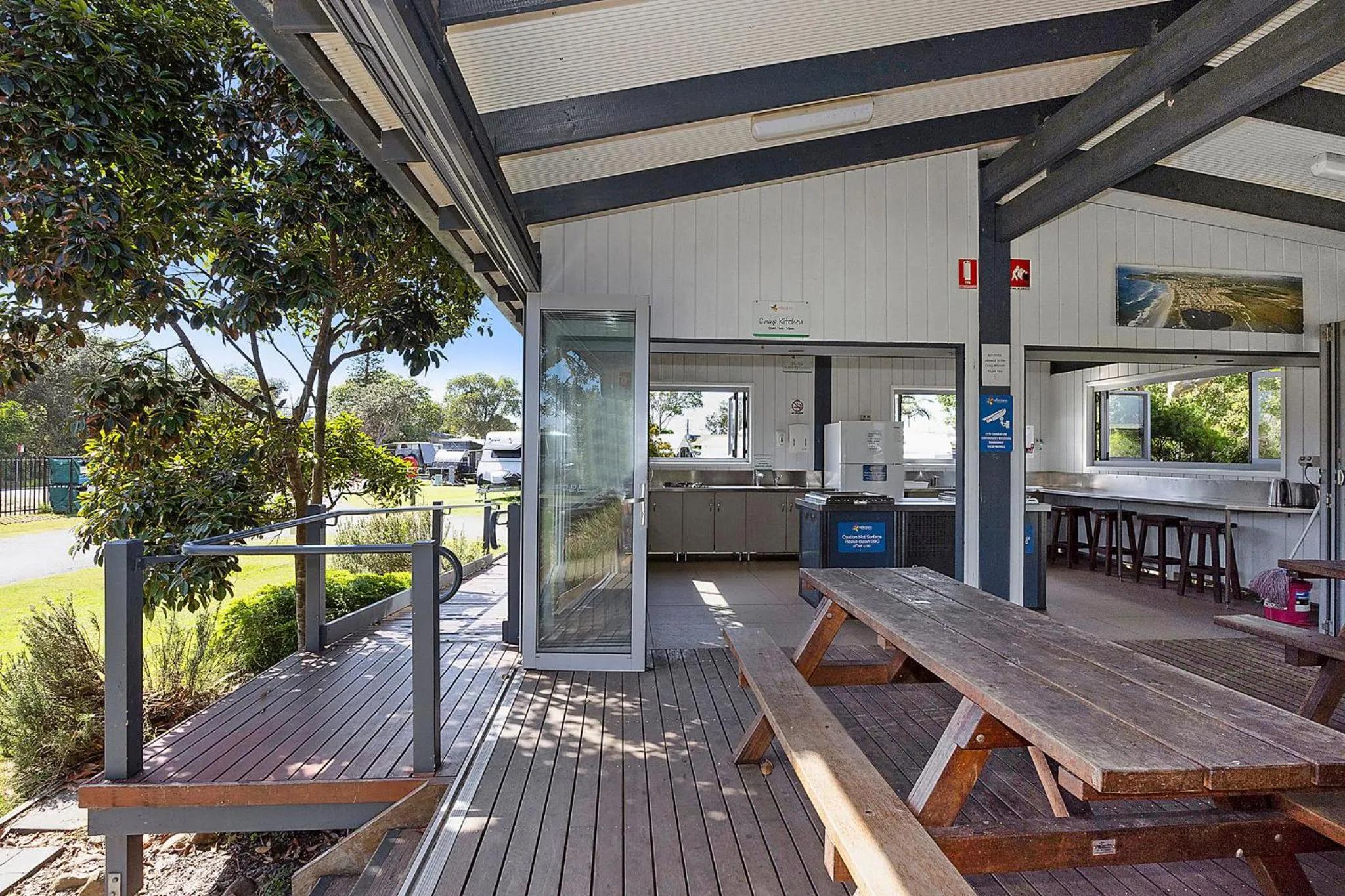 BBQ facilities in Reflections Lennox Head - Holiday Park