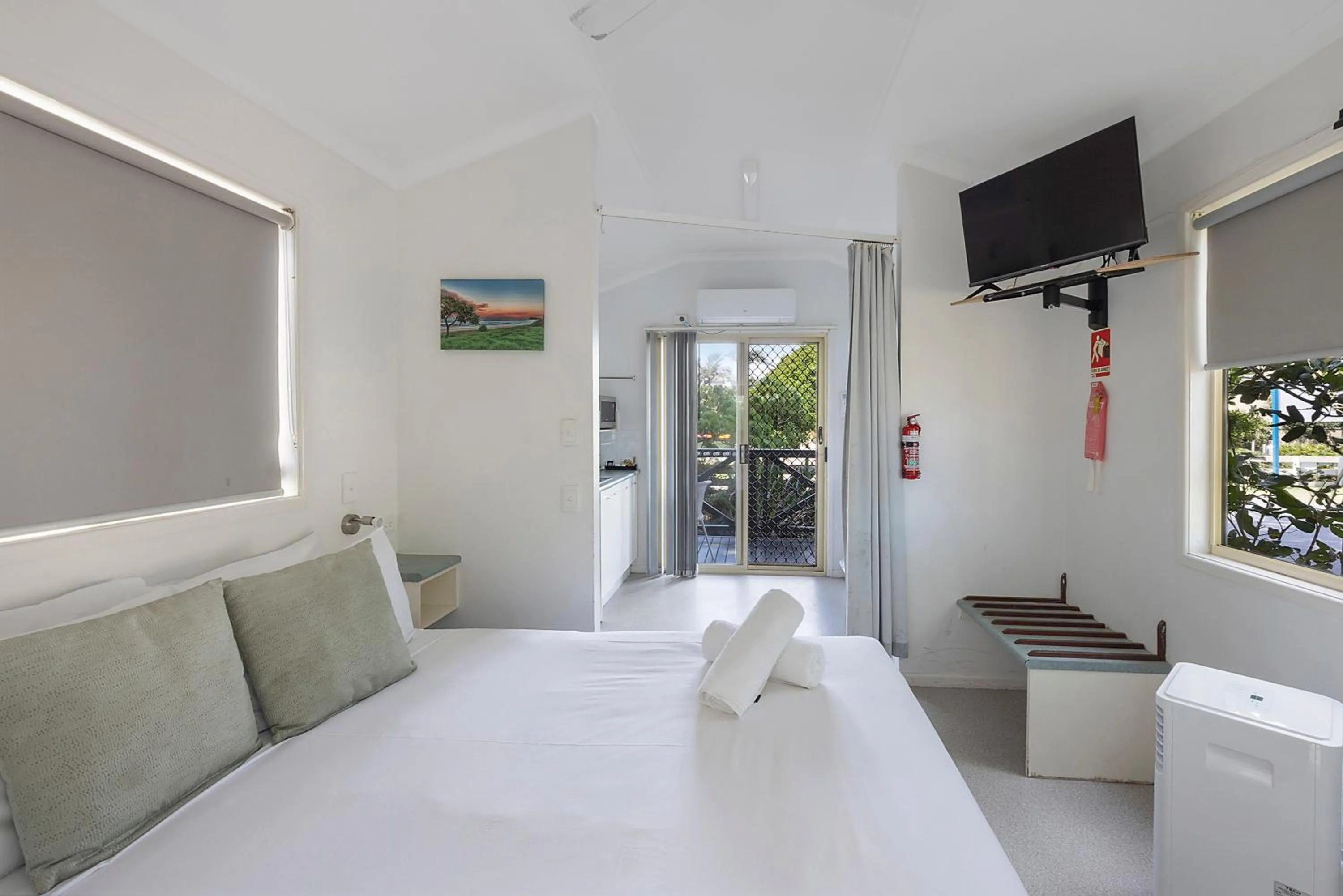 Bedroom, Bed in Reflections Lennox Head - Holiday Park