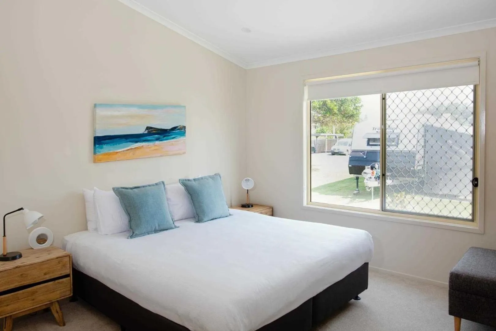 Bedroom, Bed in Reflections Lennox Head - Holiday Park