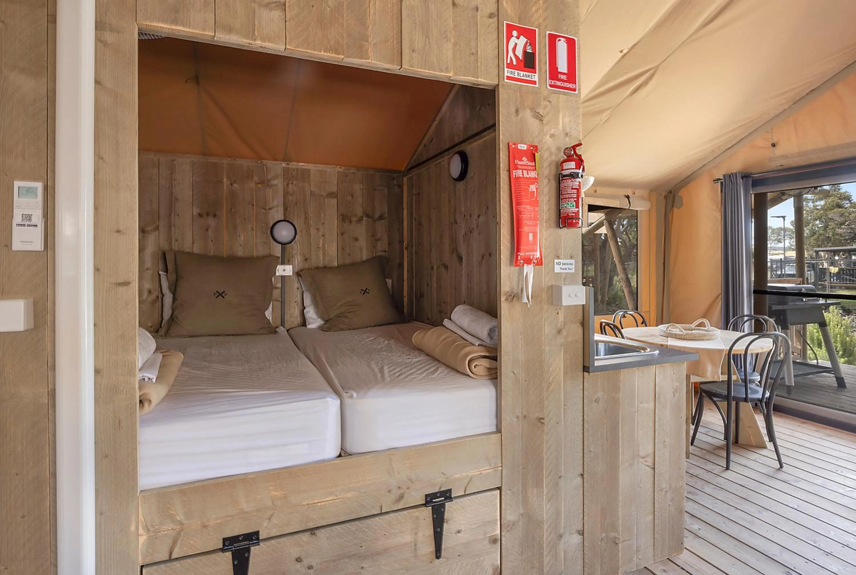 Bed in Reflections Lennox Head - Holiday Park