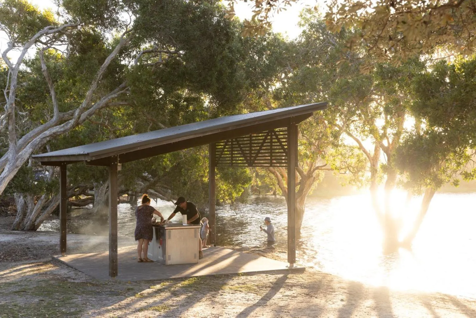 BBQ facilities in Reflections Lennox Head - Holiday Park