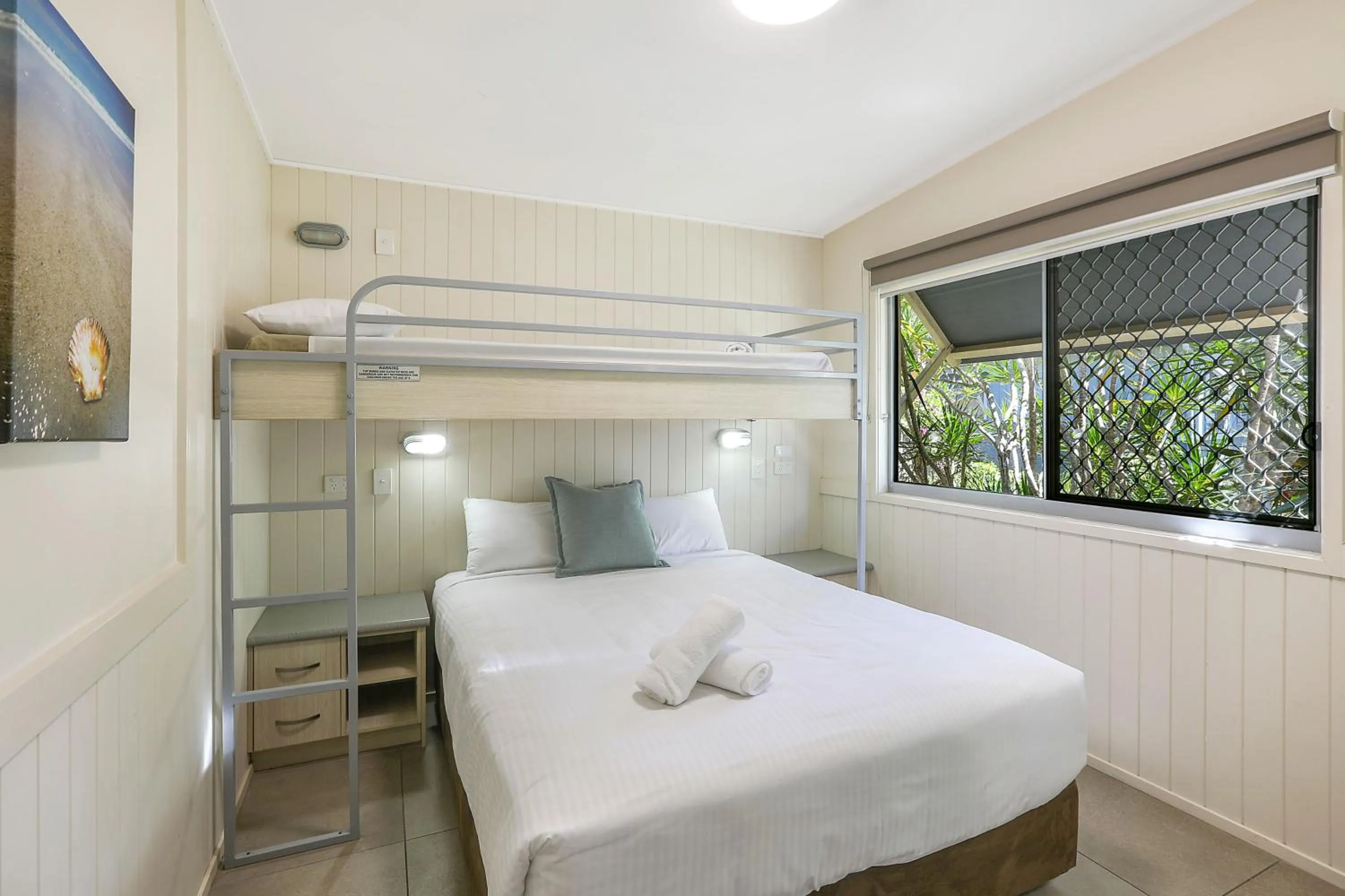 Bedroom, Bed in Reflections Urunga - Holiday Park