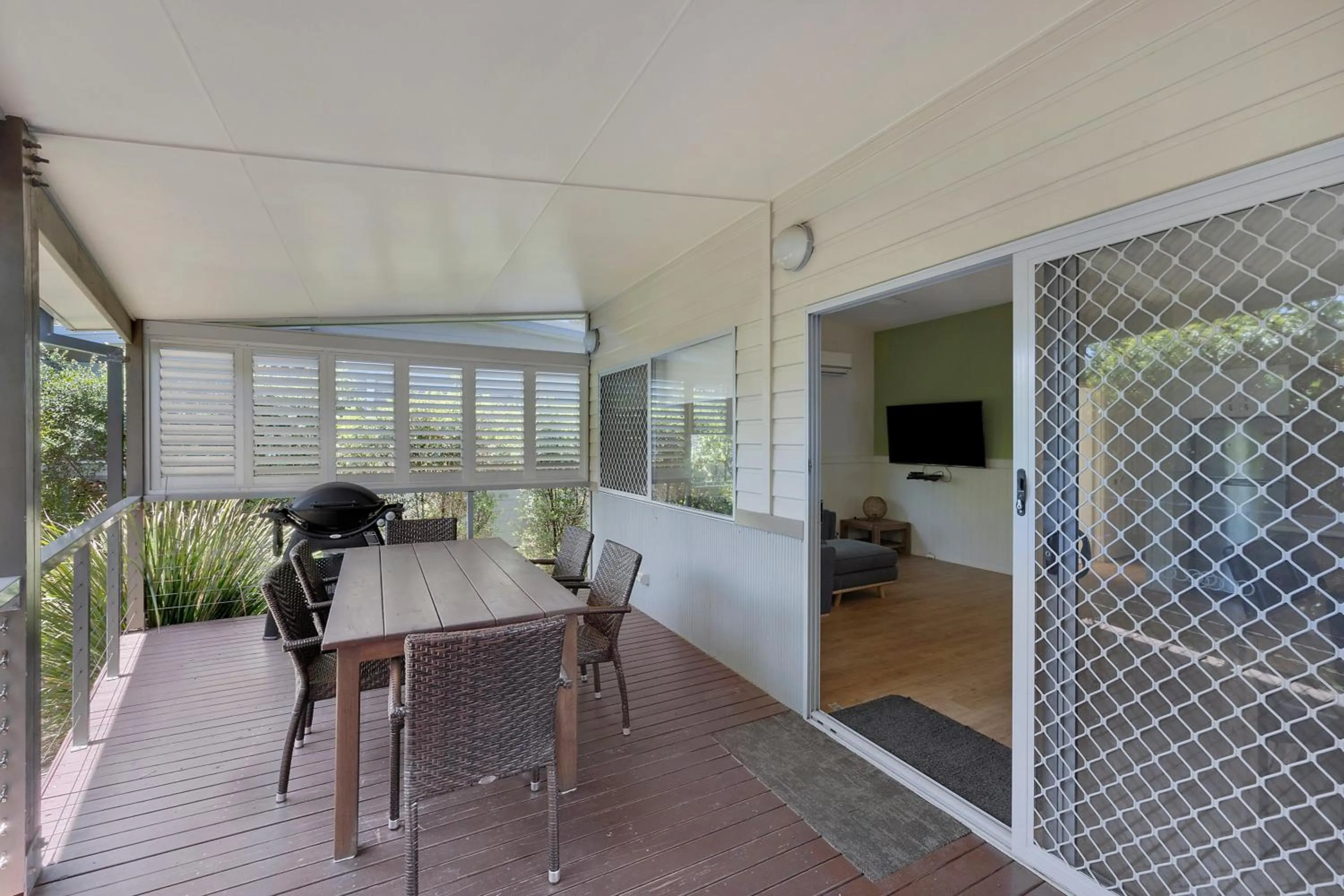 Seating area in Reflections Scotts Head - Holiday Park