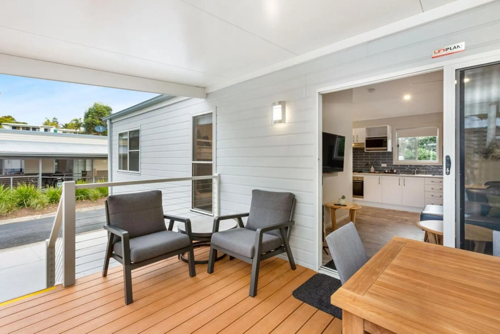 Balcony/Terrace in Reflections Scotts Head - Holiday Park
