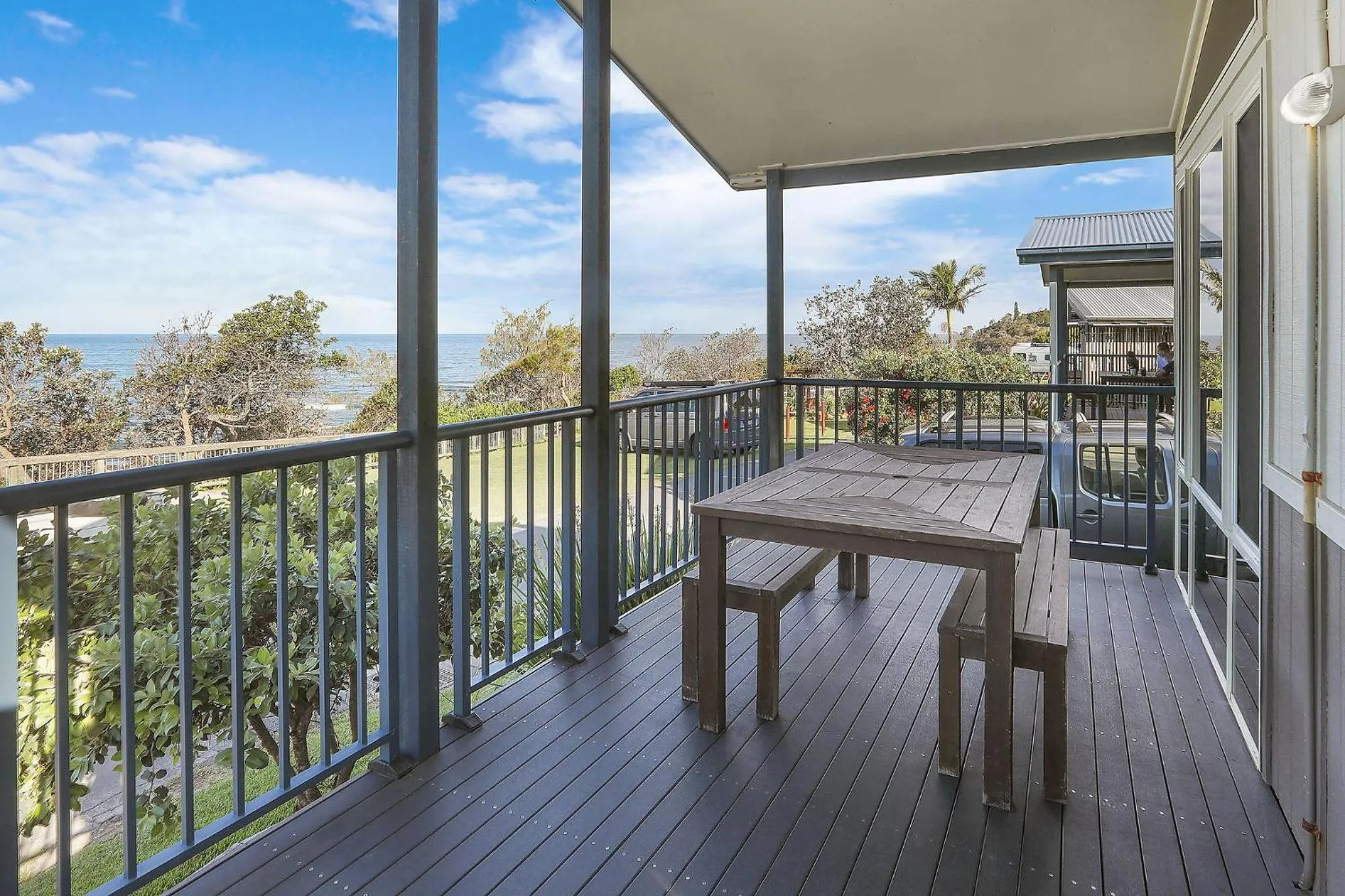 Patio in Reflections Bonny Hills - Holiday Park