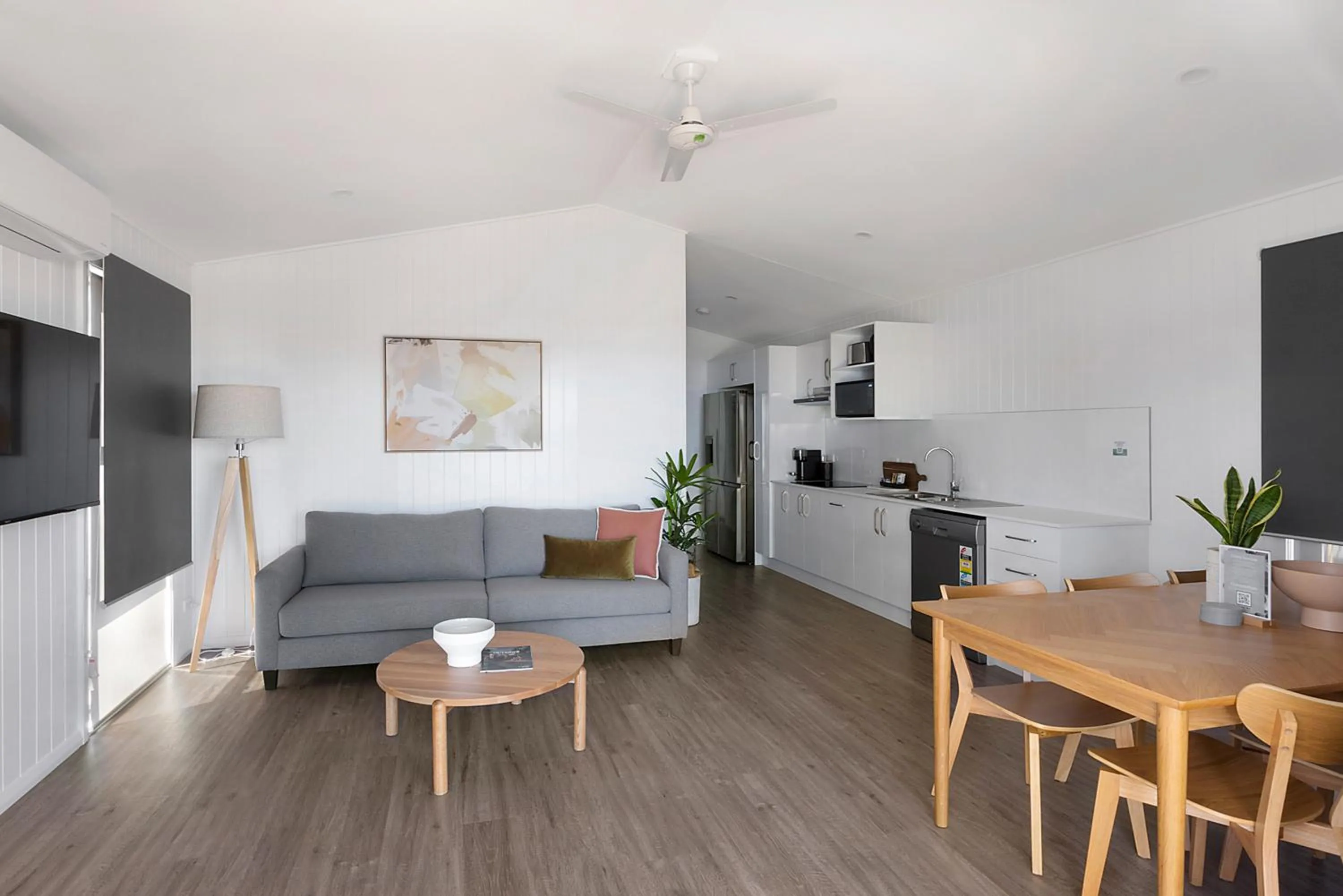 Living room in Reflections Forster Beach - Holiday Park