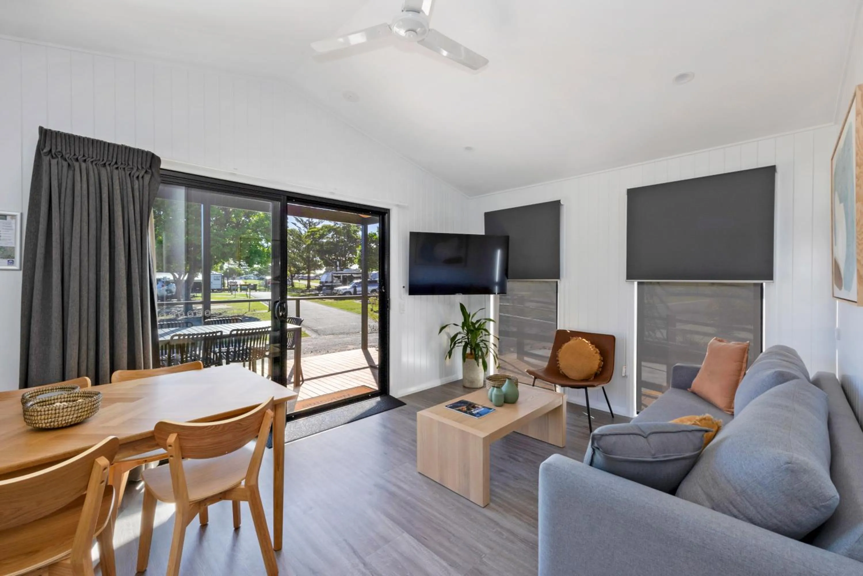 Living room in Reflections Forster Beach - Holiday Park
