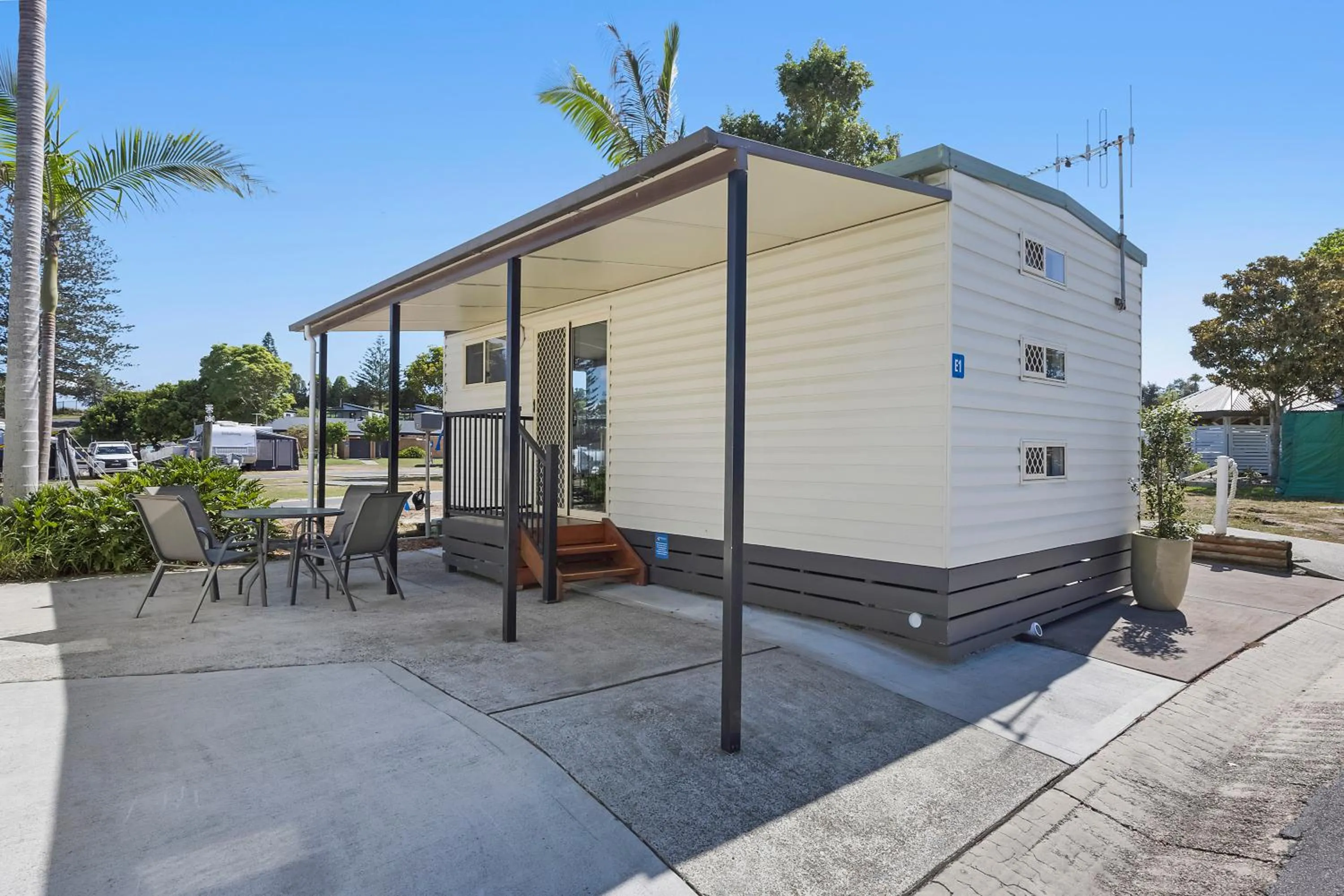 Patio in Reflections Forster Beach - Holiday Park