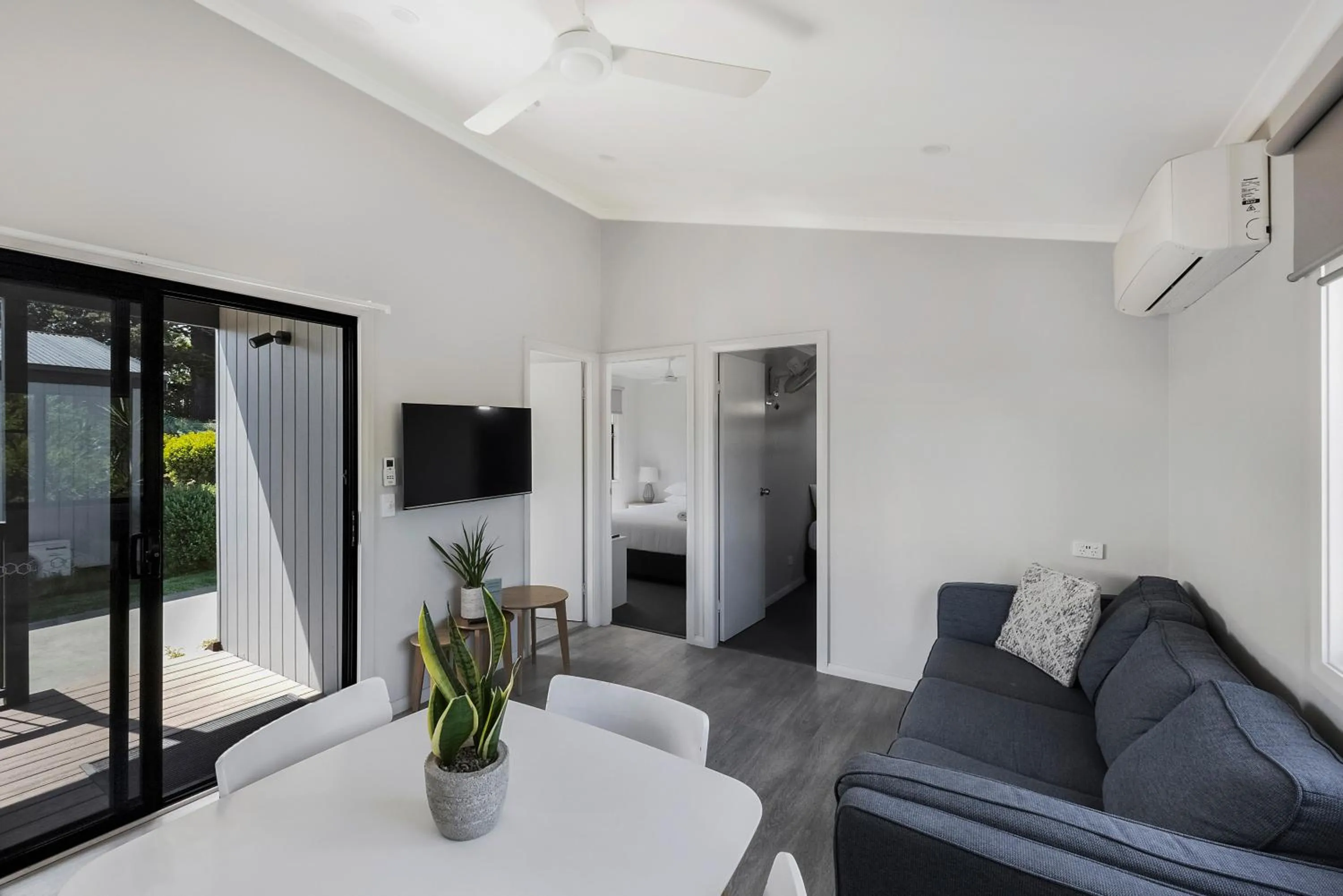 Living room in Reflections Forster Beach - Holiday Park