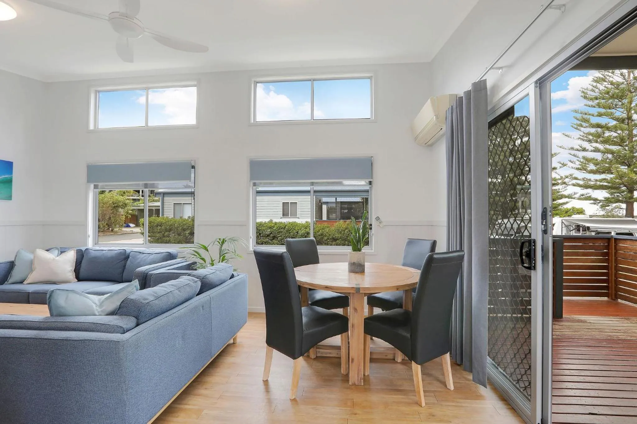 Living room in Reflections Forster Beach - Holiday Park