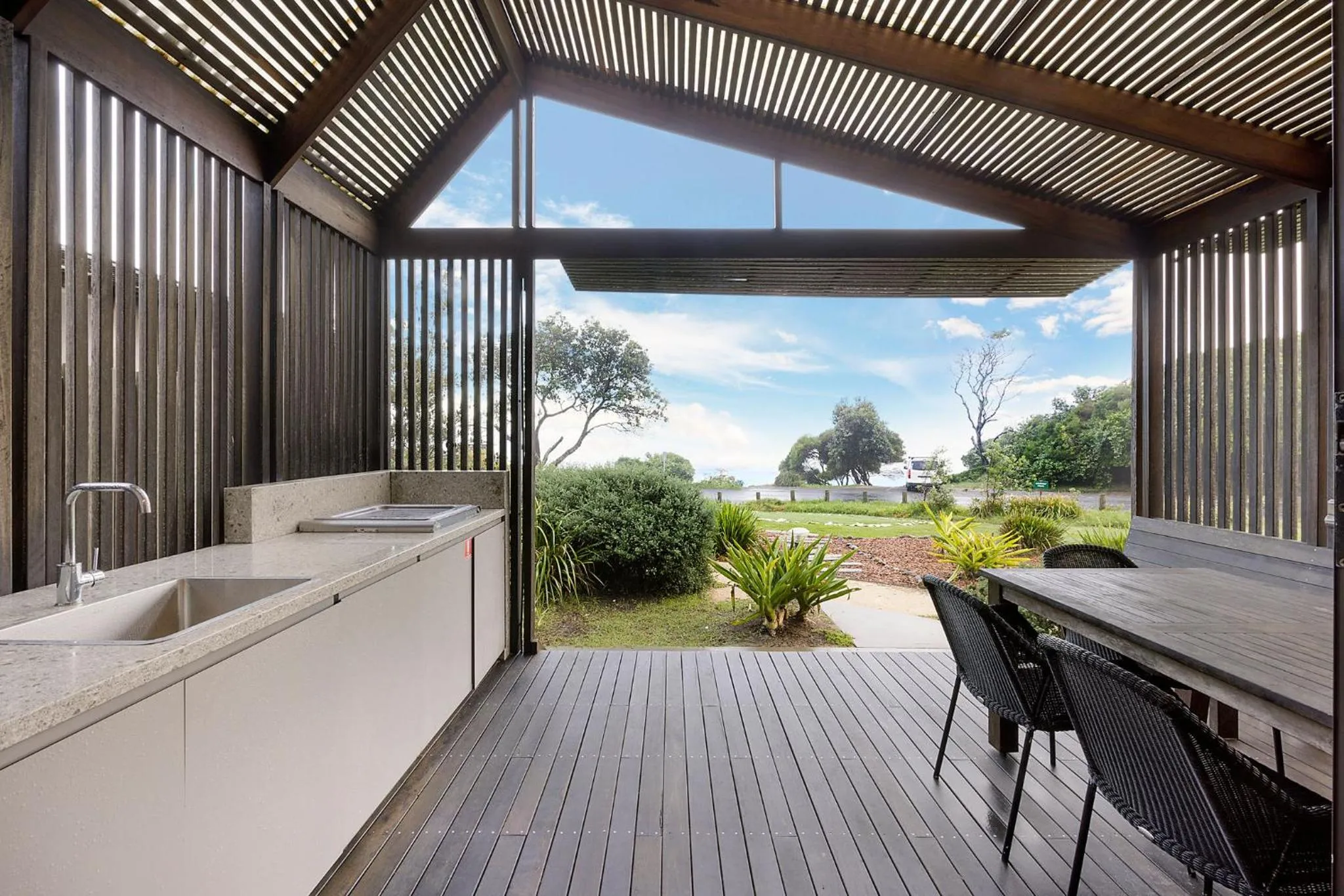 BBQ facilities in Reflections Seal Rocks - Holiday Park